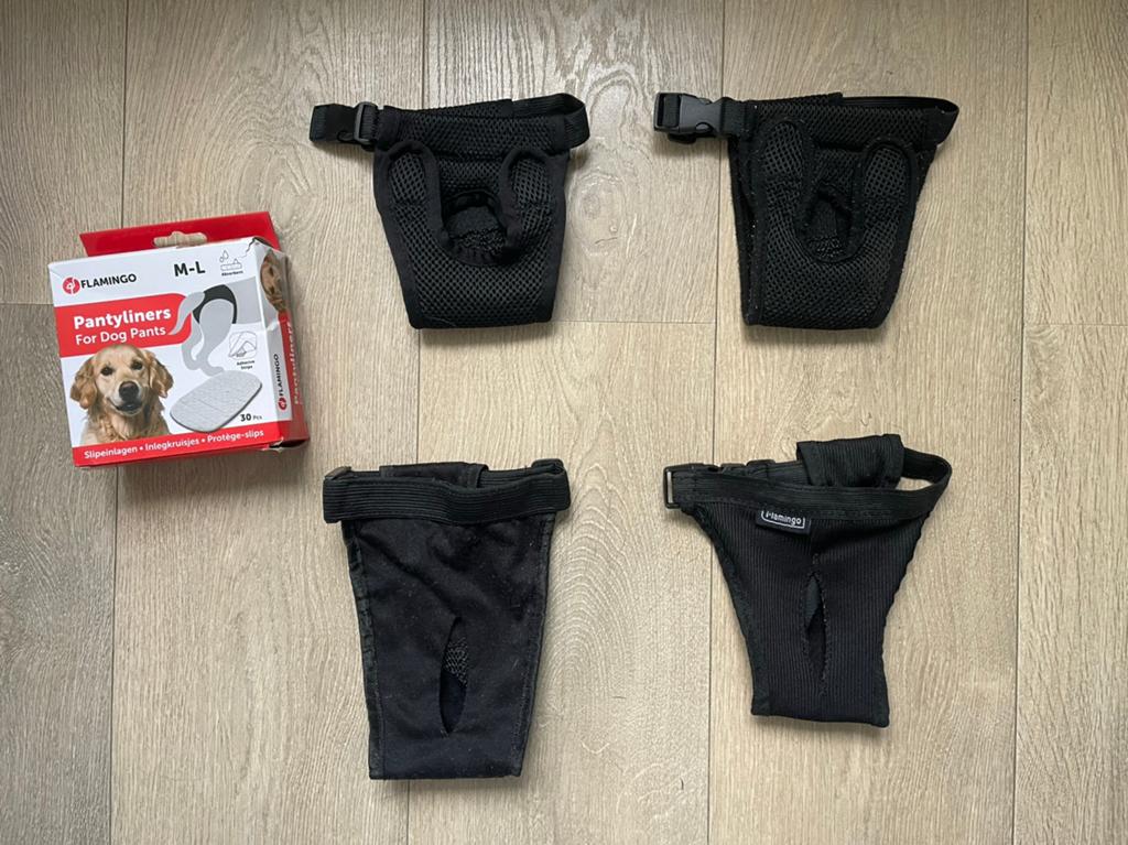 Loopsheidbroekje 4x, Dieren en Toebehoren, Honden-accessoires, Ophalen, Gebruikt