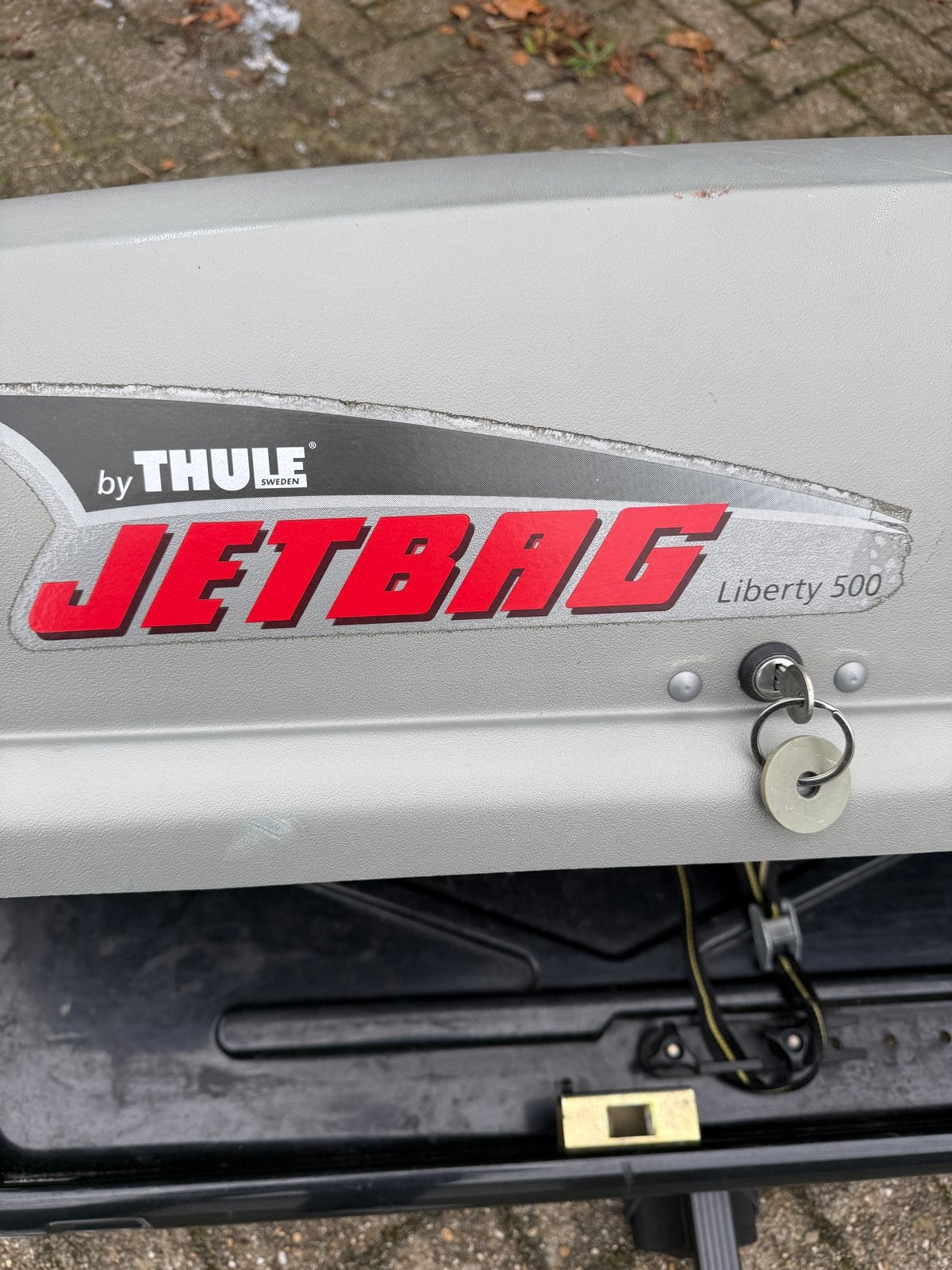 Thule Jetbag Liberty 500 Dakkoffer met dakdragers, Ophalen, Gebruikt