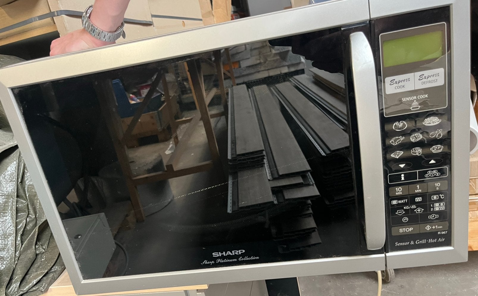 Sharp combimagnetron, Ophalen, Combimagnetron, Zo goed als nieuw, Draaiplateau