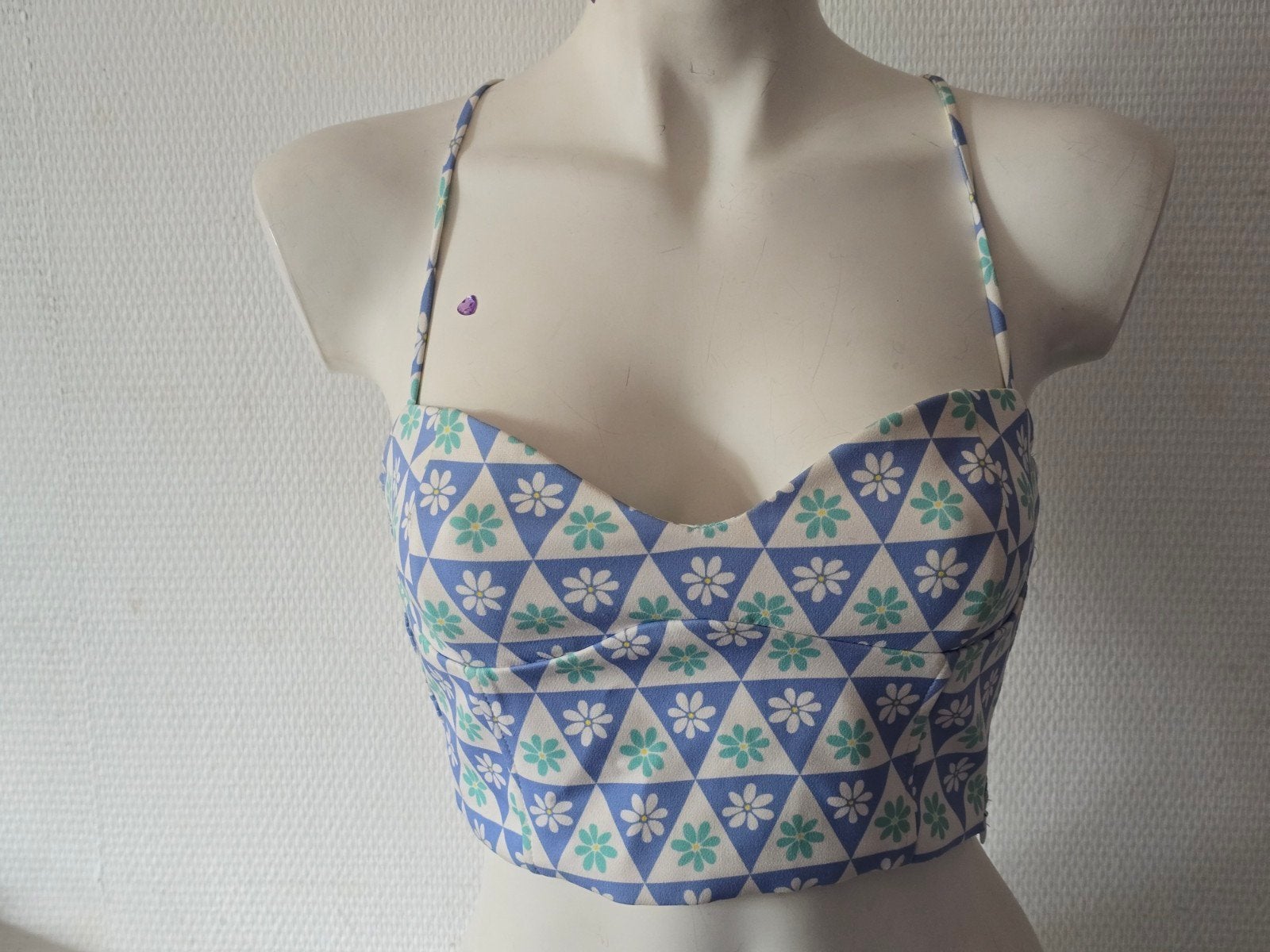 Zara Bloemenprint Crop Top Maat S, Kleding | Dames, ZARA, Meerkleurig, Ophalen of Verzenden, Gedragen