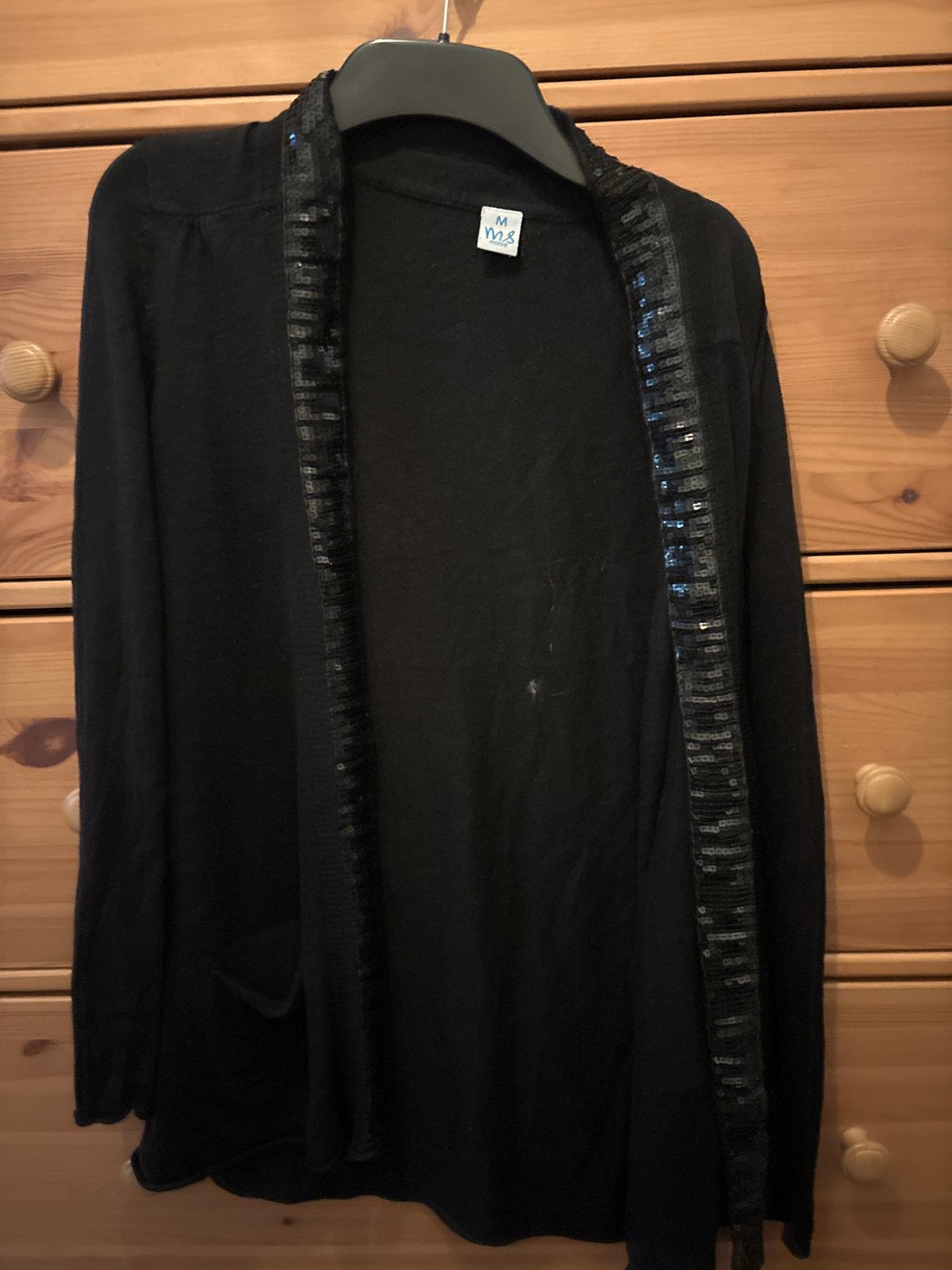 Zwart vest met pailletten van MS Mode, Kleding | Dames, Verzenden, Gedragen, Maat 38/40 (M), Zwart