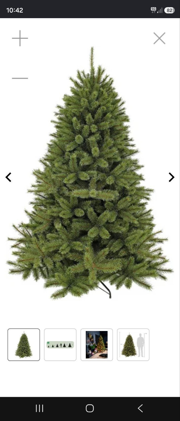 kerstboom Romange Groen 185 cm hoog, Ophalen, Zo goed als nieuw