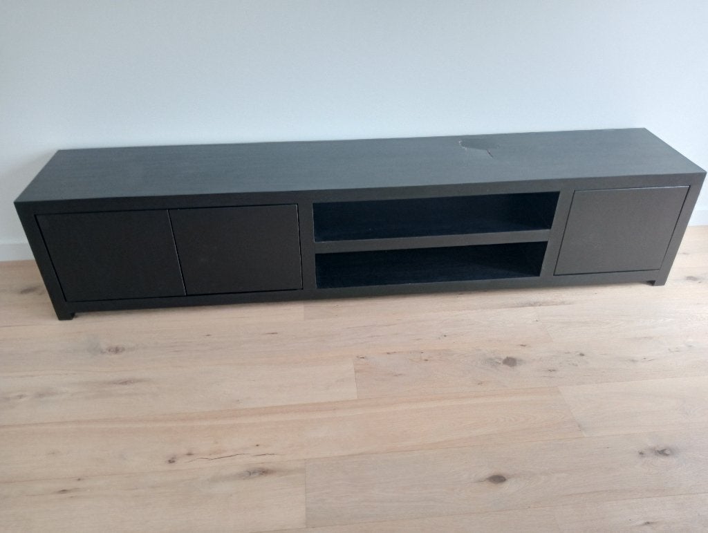 TV meubel - Antiek Zwart, Ophalen, Overige materialen, Gebruikt, 200 cm of meer