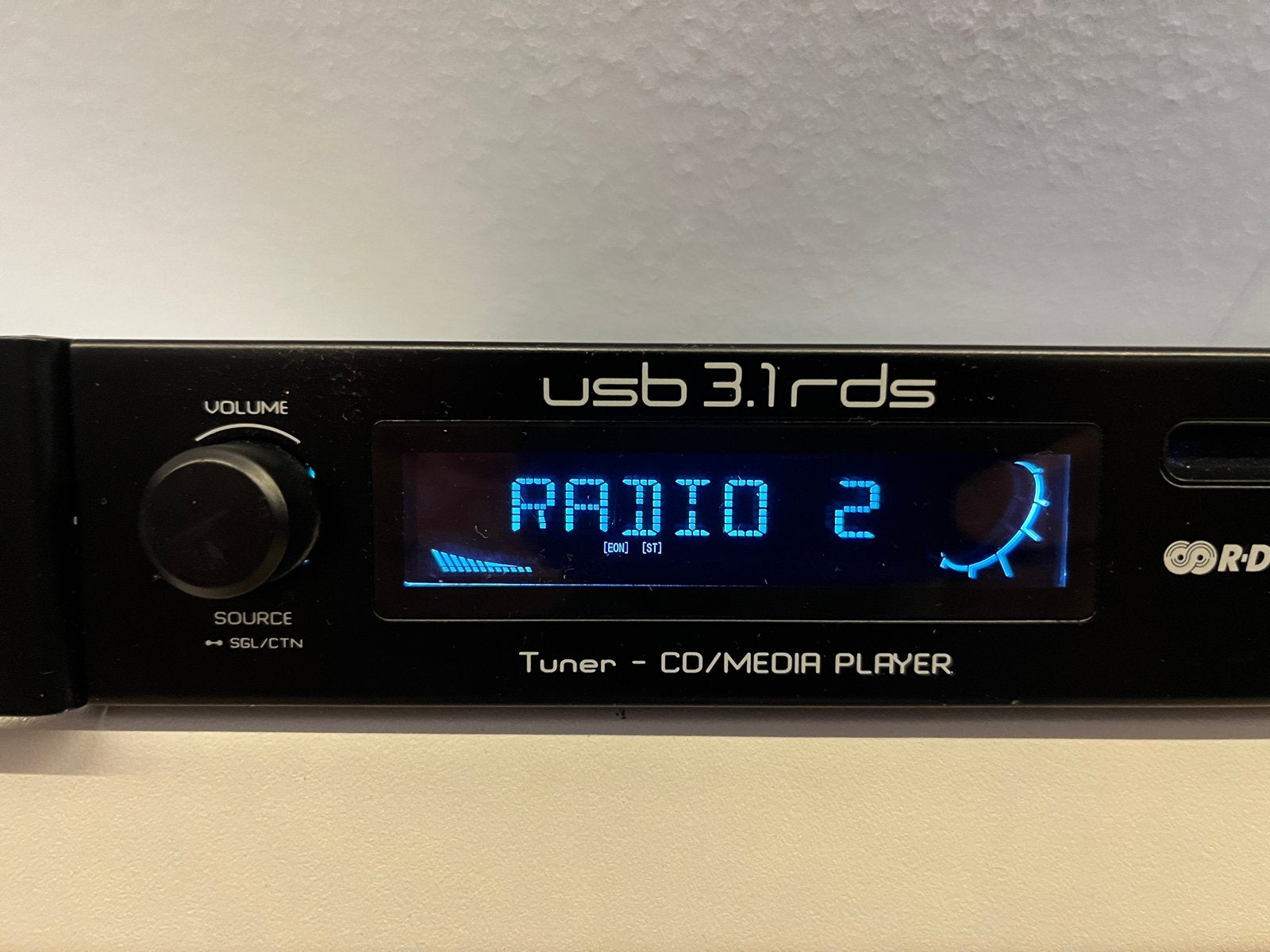 JB SYSTEMS USB 3.1 RDS Tuner - CD/Media Speler, Ophalen of Verzenden, Zo goed als nieuw, Radio, Met cd-speler