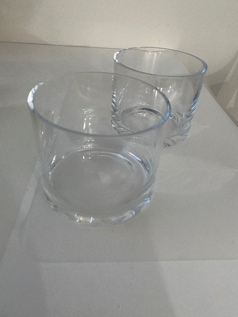Set van 2 stevige waterglazen, Ophalen of Verzenden, Zo goed als nieuw, Waterglas