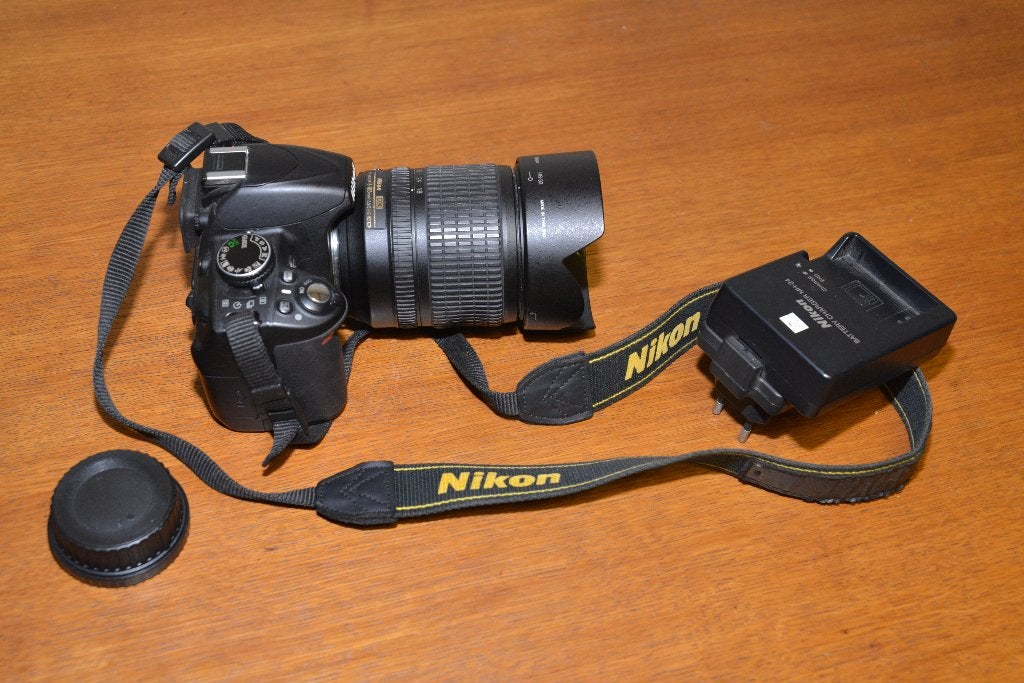 Nikon D3100 spiegelreflexcamera met AF-S Nikkor 18-55mm lens, 14 megapixels, Geheugenkaart, Gebruikt, Spiegelreflex