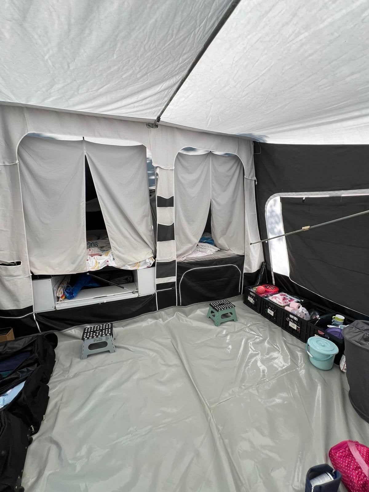 Jamet Jametic vouwwagen - Compleet en klaar voor vertrek!, Caravans en Kamperen, Vouwwagens, Ophalen, Tot en met 4, Aanwezig, Jamet