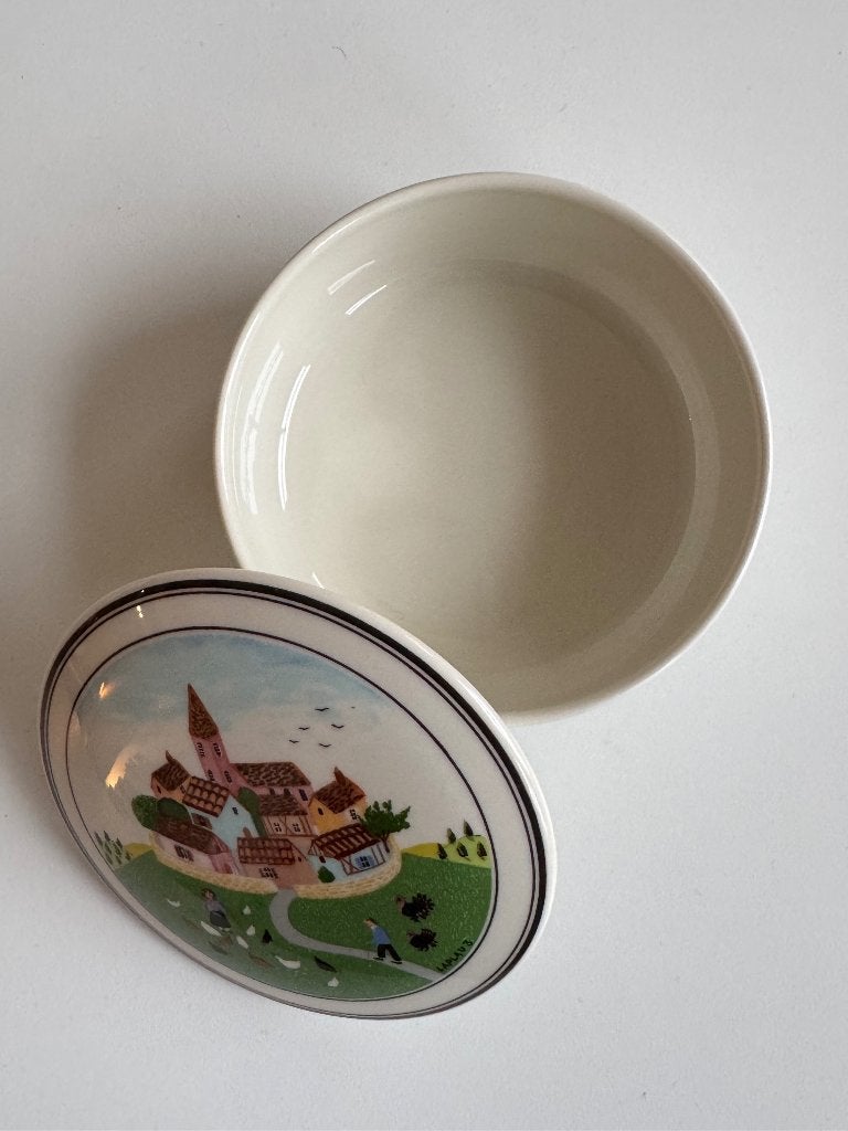 Vintage Villeroy & Boch Design Naif Suikerpot, Verzenden, Zo goed als nieuw, Overige stijlen, Porselein
