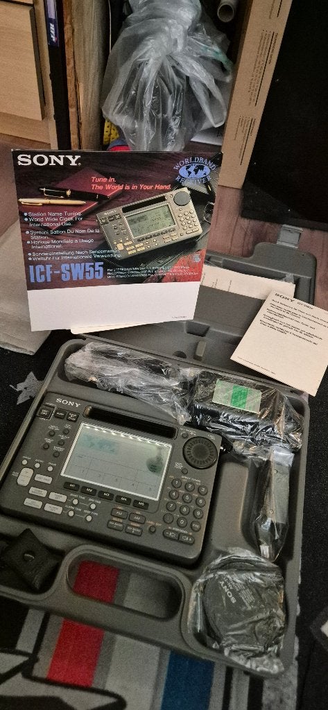 Sony ICF SW-55 ontvanger, Ophalen of Verzenden, Zo goed als nieuw, Ontvanger