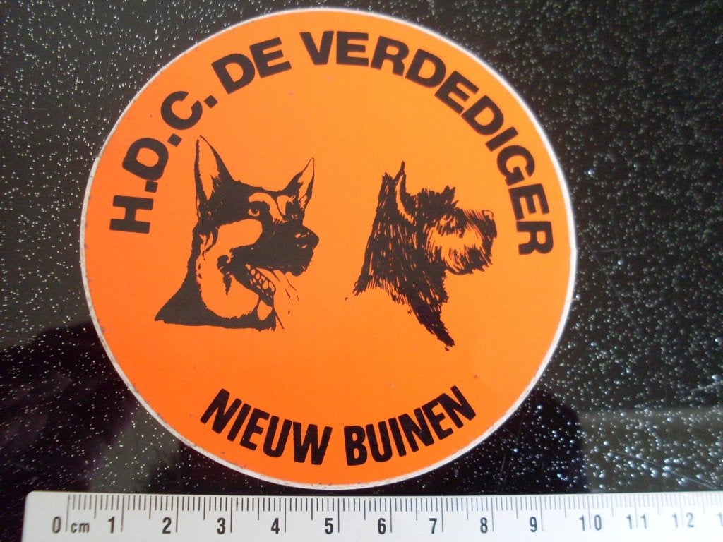 sticker HOC de verdediger nieuw buinen honden, Verzenden, Zo goed als nieuw, Bedrijf of Vereniging