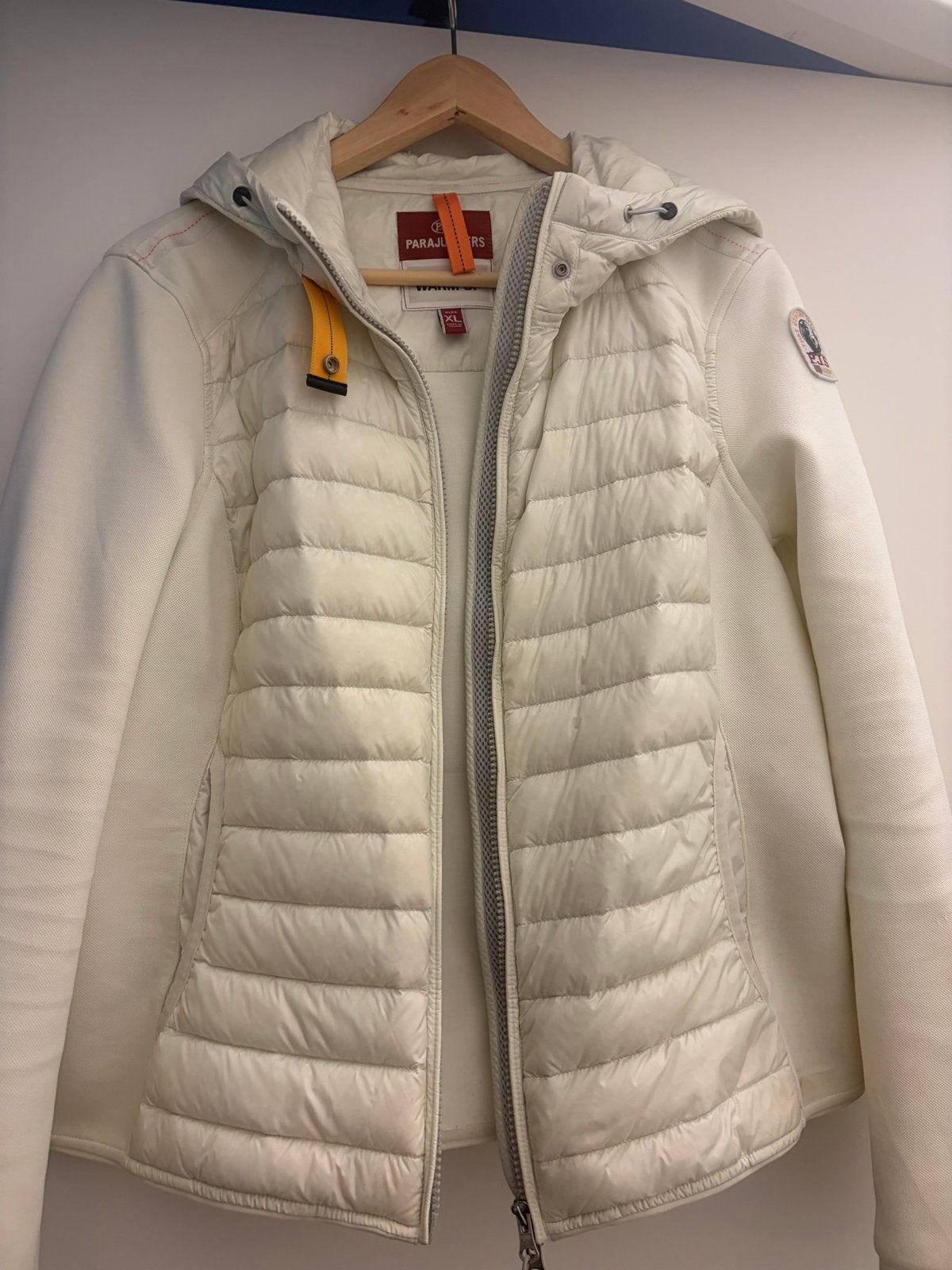 Parajumpers Warm Up Jas - Crème/Wit - Maat XL, Ophalen of Verzenden, Zo goed als nieuw, Maat 46/48 (XL) of groter, Wit
