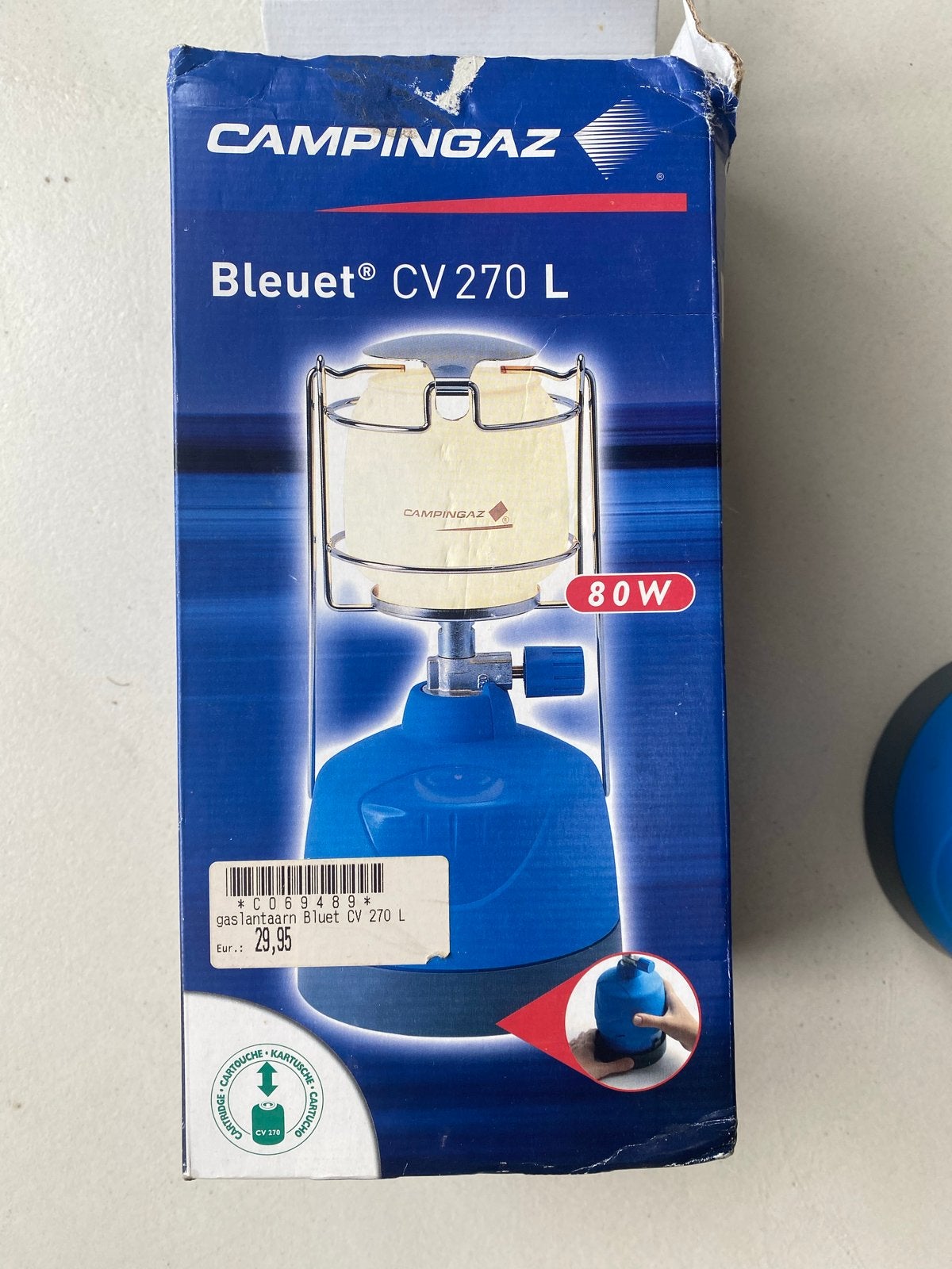 Campingaz Bleuet CV 270 L Gaslamp - 80W, Ophalen, Gebruikt