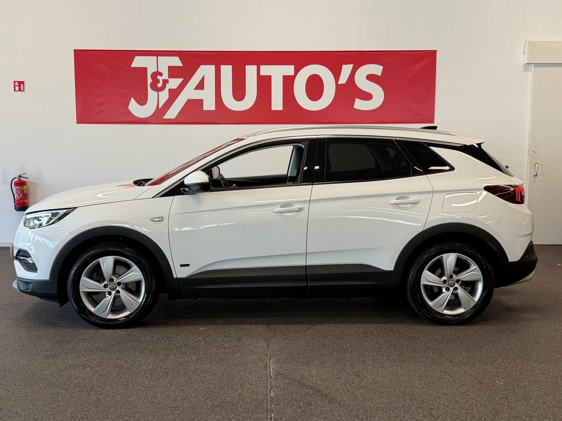 Opel GRANDLAND X 1.6 Turbo Hybrid|NAVIGATIE|CAMERA|CRUISE|EC, Auto's, Opel, 4 cilinders, Leder en Stof, Wit, Plug-in hybride