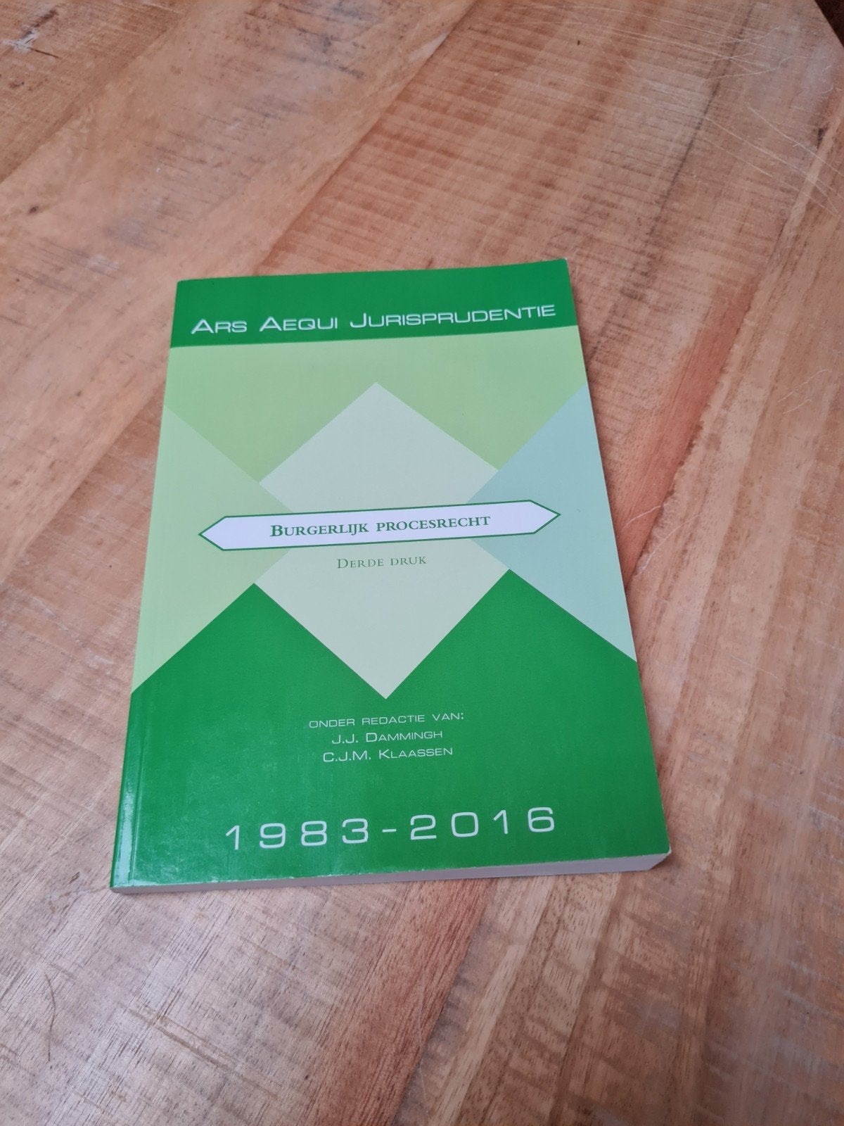 Ars Aequi Jurisprudentie Burgerlijk Procesrecht 1983-2016, Boeken, Ophalen of Verzenden, Gelezen