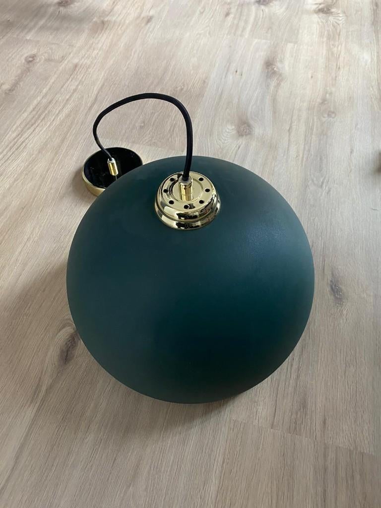 Groene hanglamp MADE, Huis en Inrichting, Lampen | Hanglampen, Ophalen, Zo goed als nieuw