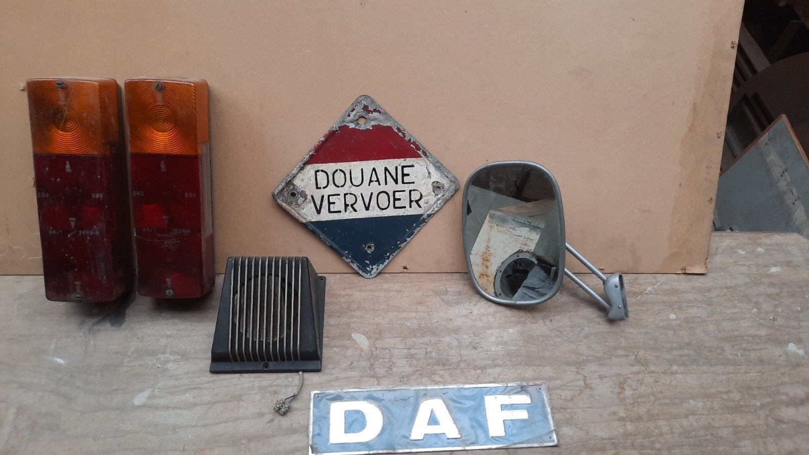 Diverse vrachtwagen onderdelen: DAF, verlichting, spiegel, Auto-onderdelen, Vrachtwagen-onderdelen, Ophalen, Gebruikt, DAF, Verlichting