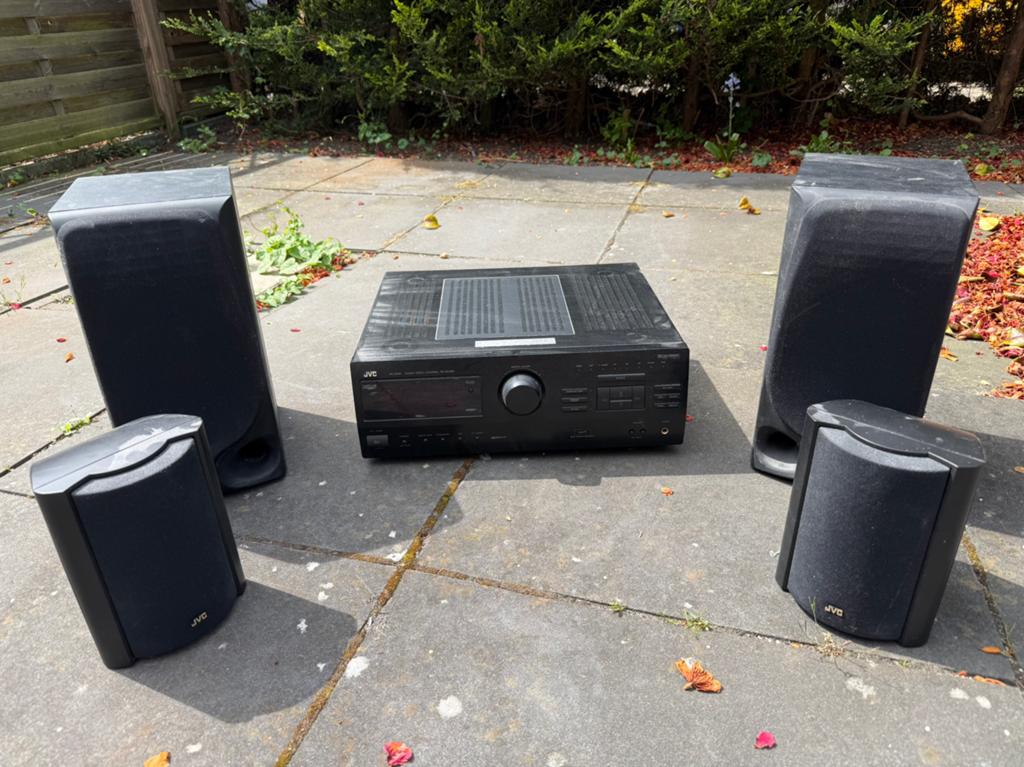 JVC RX-630R Audio-Video Control Receiver met speakers, Ophalen, Gebruikt, JVC, Losse componenten
