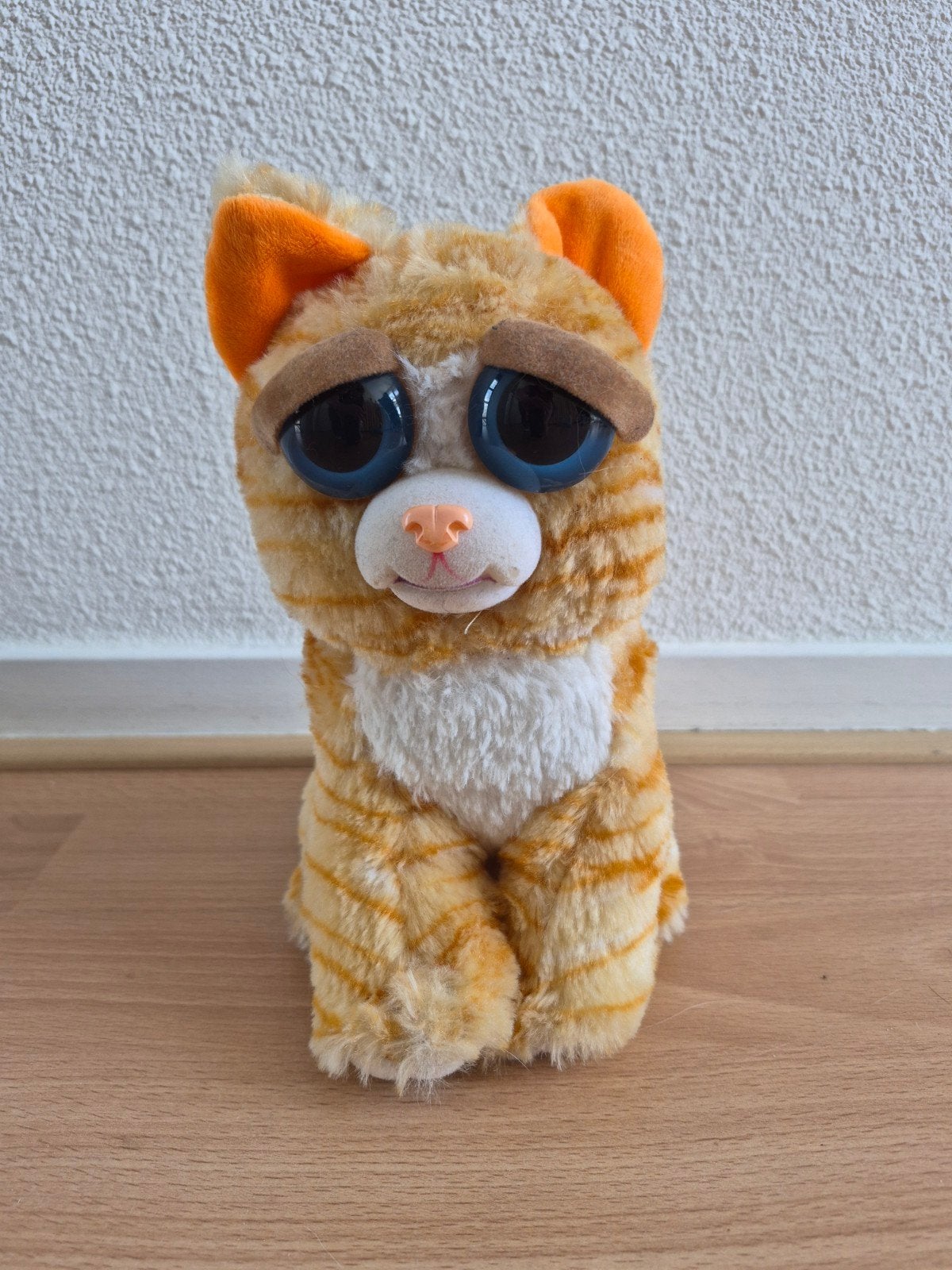 Feisty Pets Kat Pluche Knuffel, Oranje, Overige merken, Overige karakters, Ophalen of Verzenden