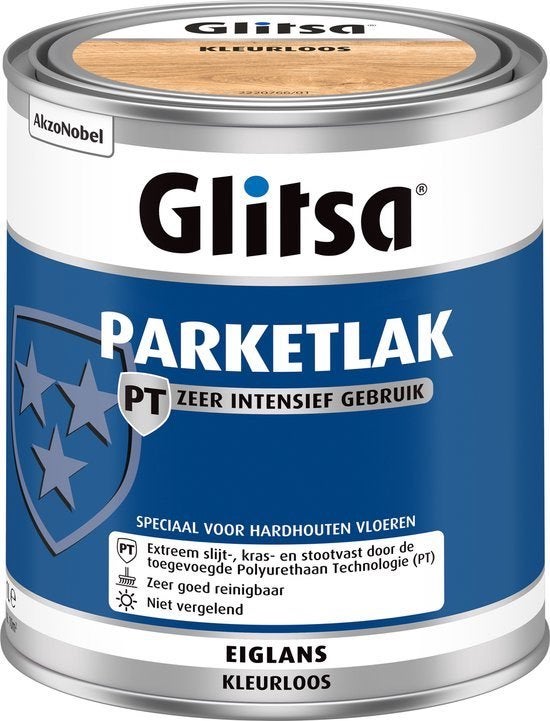 Glitsa Parketlak PT - 1 liter Eiglans / Eggshell, ., Nieuw, Ophalen of Verzenden, .