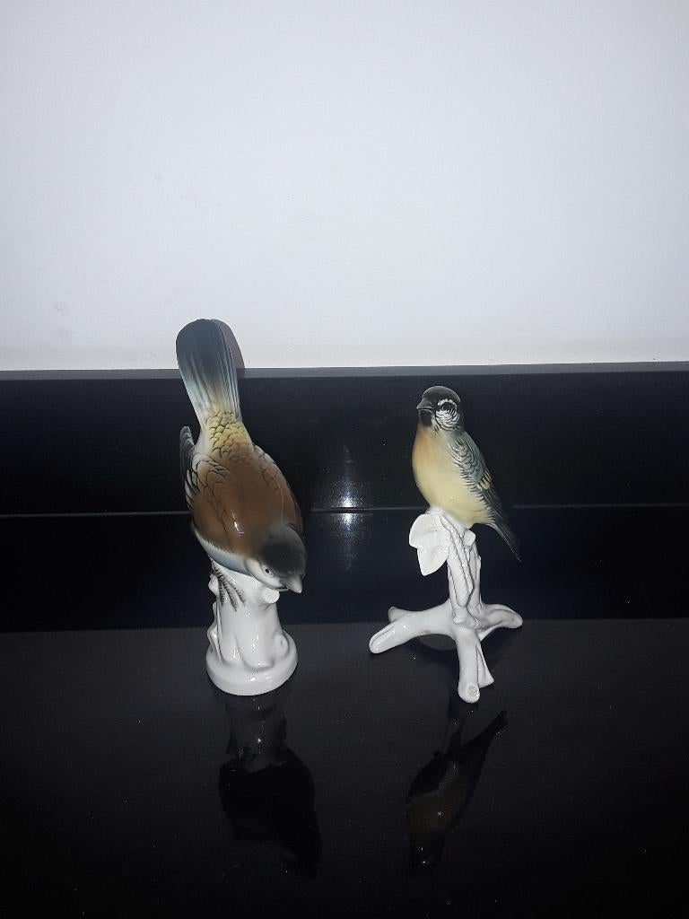2 Antieke Karl Ens porseleinen vogels, Verzenden