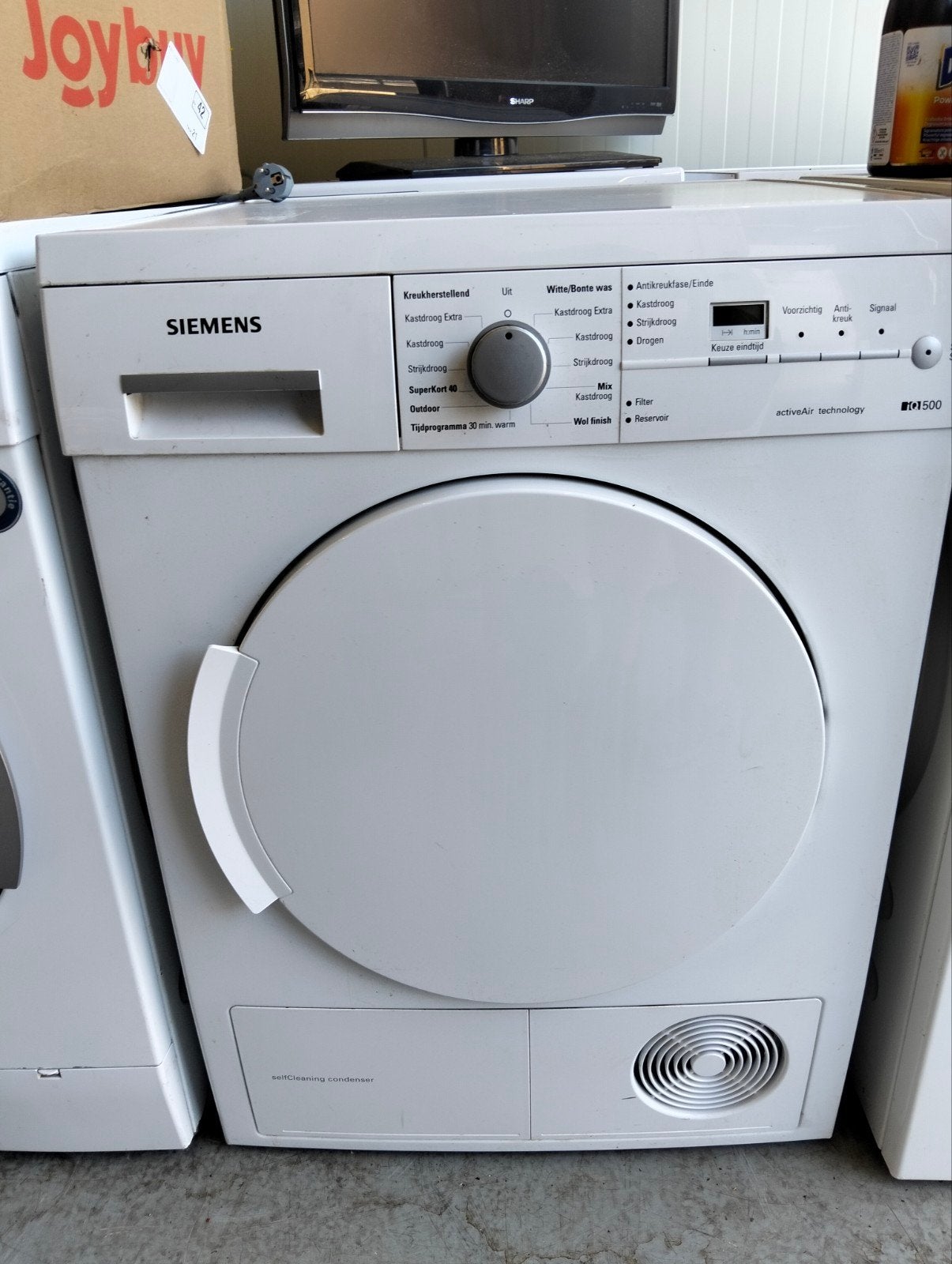 Siemens iQ500 warmtepomp droger 8kg, Anti-kreukfase, 8 tot 10 kg, Ophalen of Verzenden, Zo goed als nieuw