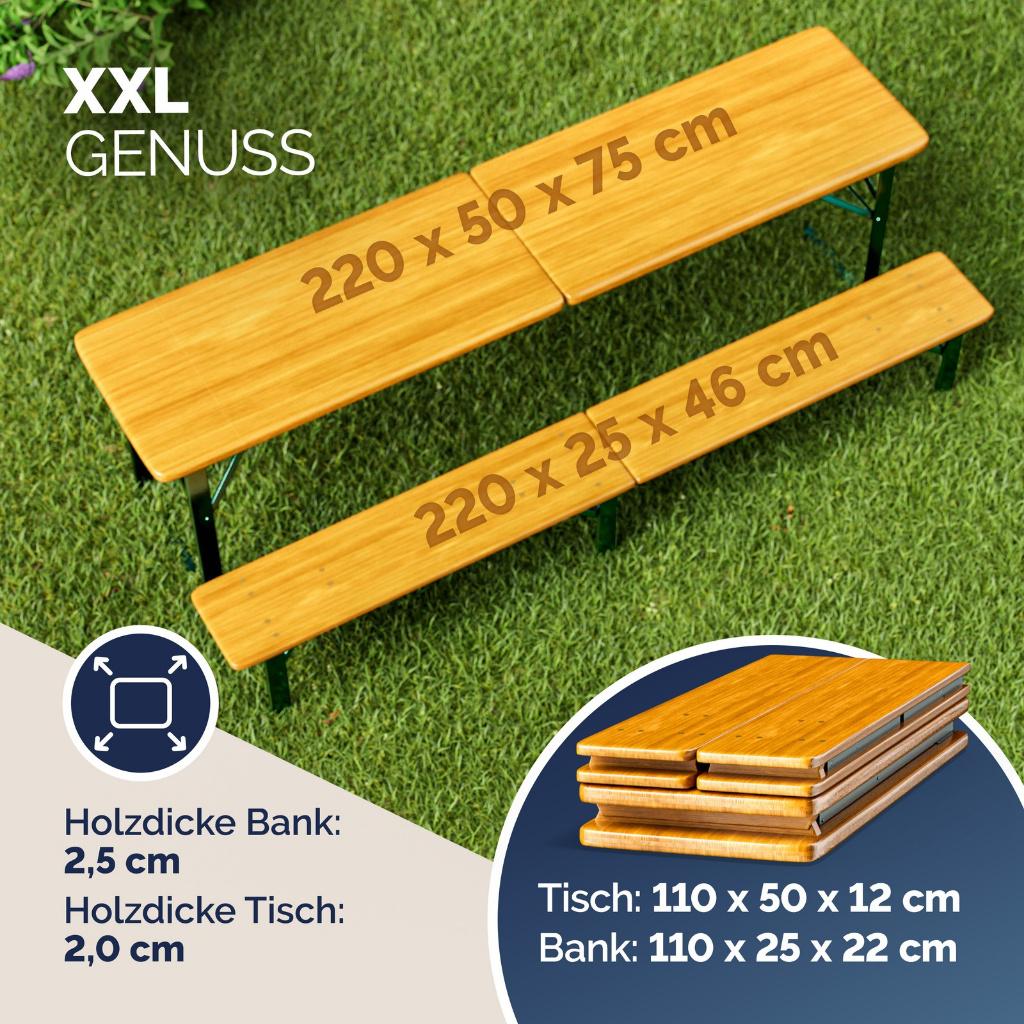Biertafel biertafels bierbank bierbanken 220cm GRATIS BEZORG, Campingtafel, Verzenden, Nieuw, Nvt