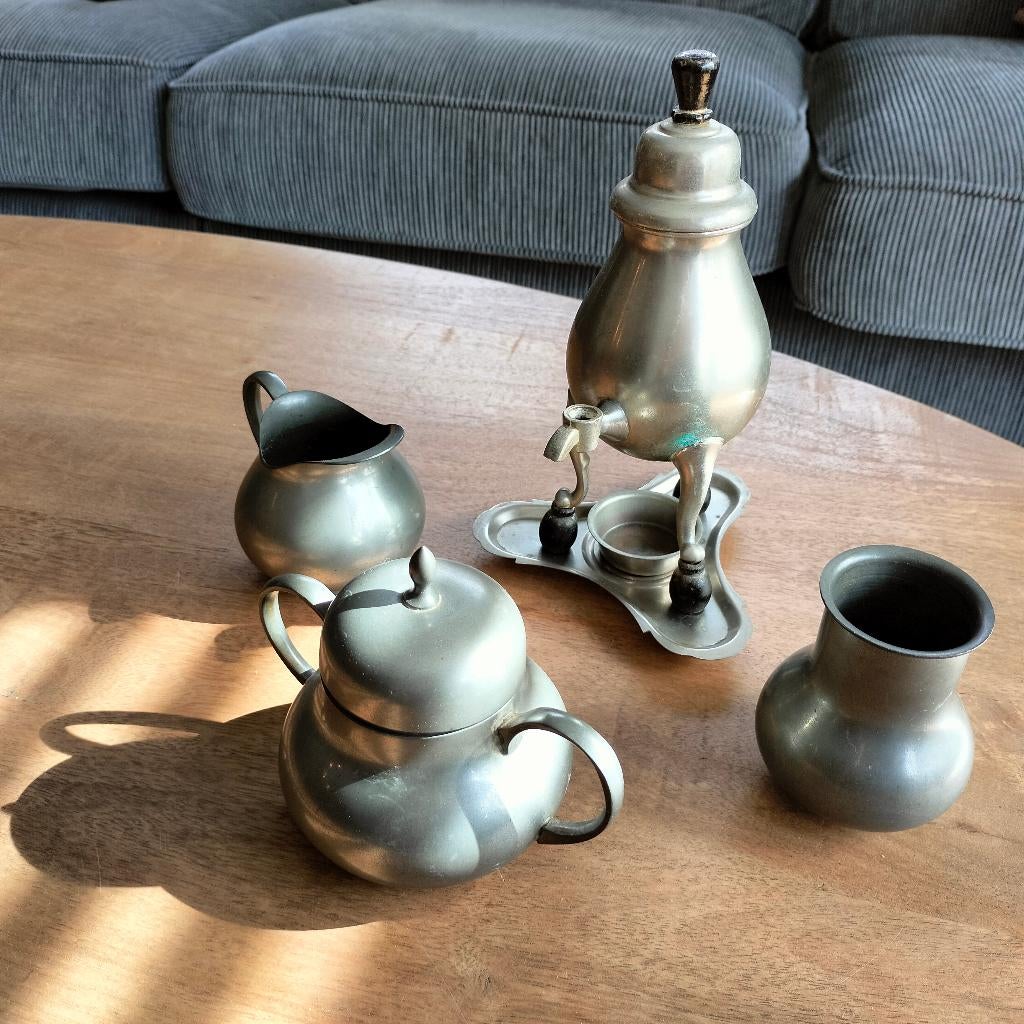 Tinnen set, Antiek en Kunst, Antiek | Tin, Ophalen