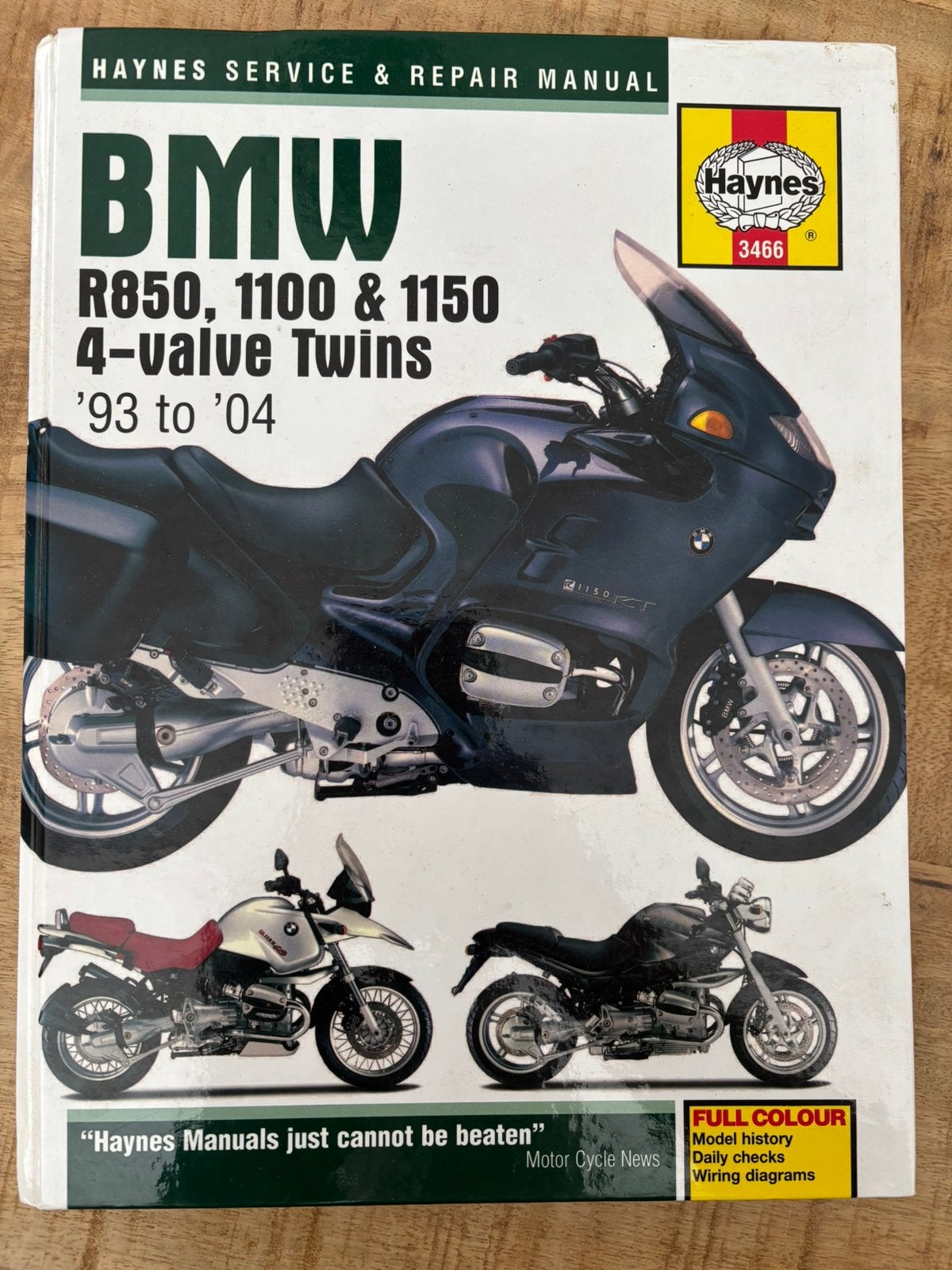 Haynes BMW R850 1100 1150, Motoren, Ophalen, BMW