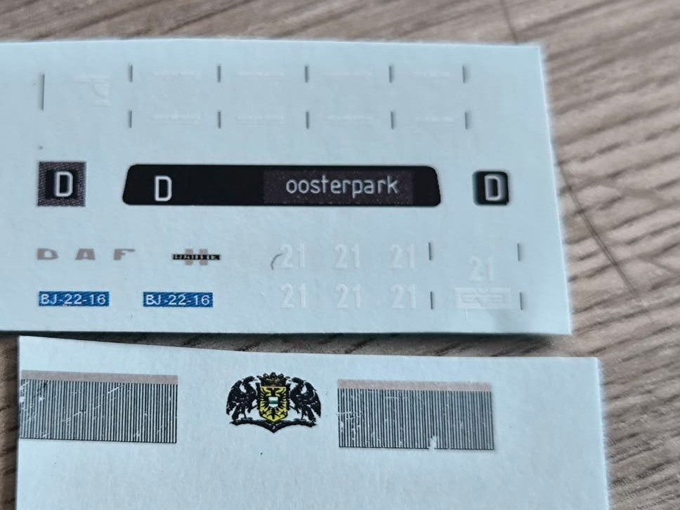 Hb model bus Decals voor GVB Groningen, Verzenden, Nieuw, Overige typen, Overige merken