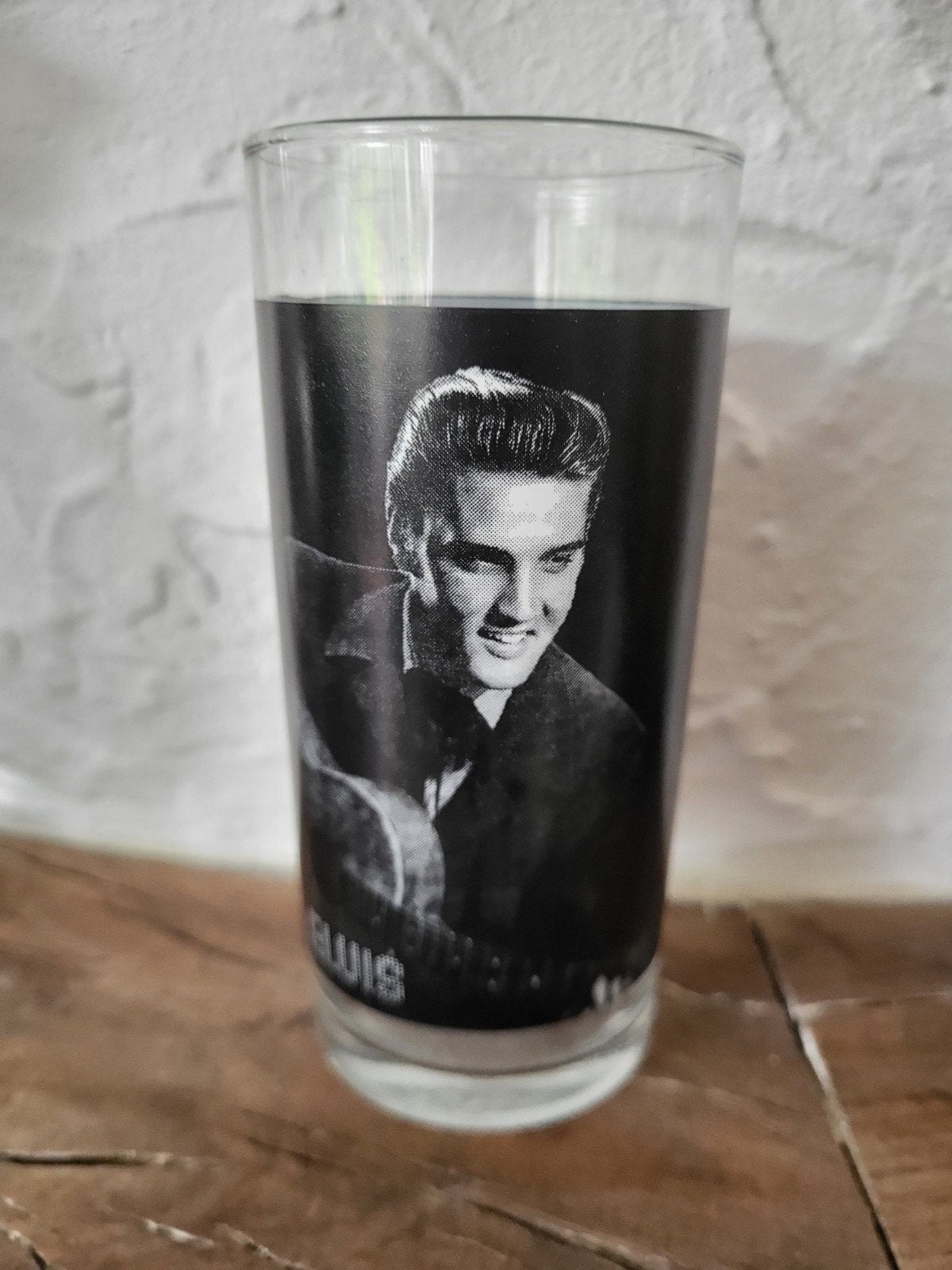 Elvis Presley Glas - Vintage Stijl, Glas of Glazen, Overige merken, Nieuw, Ophalen of Verzenden