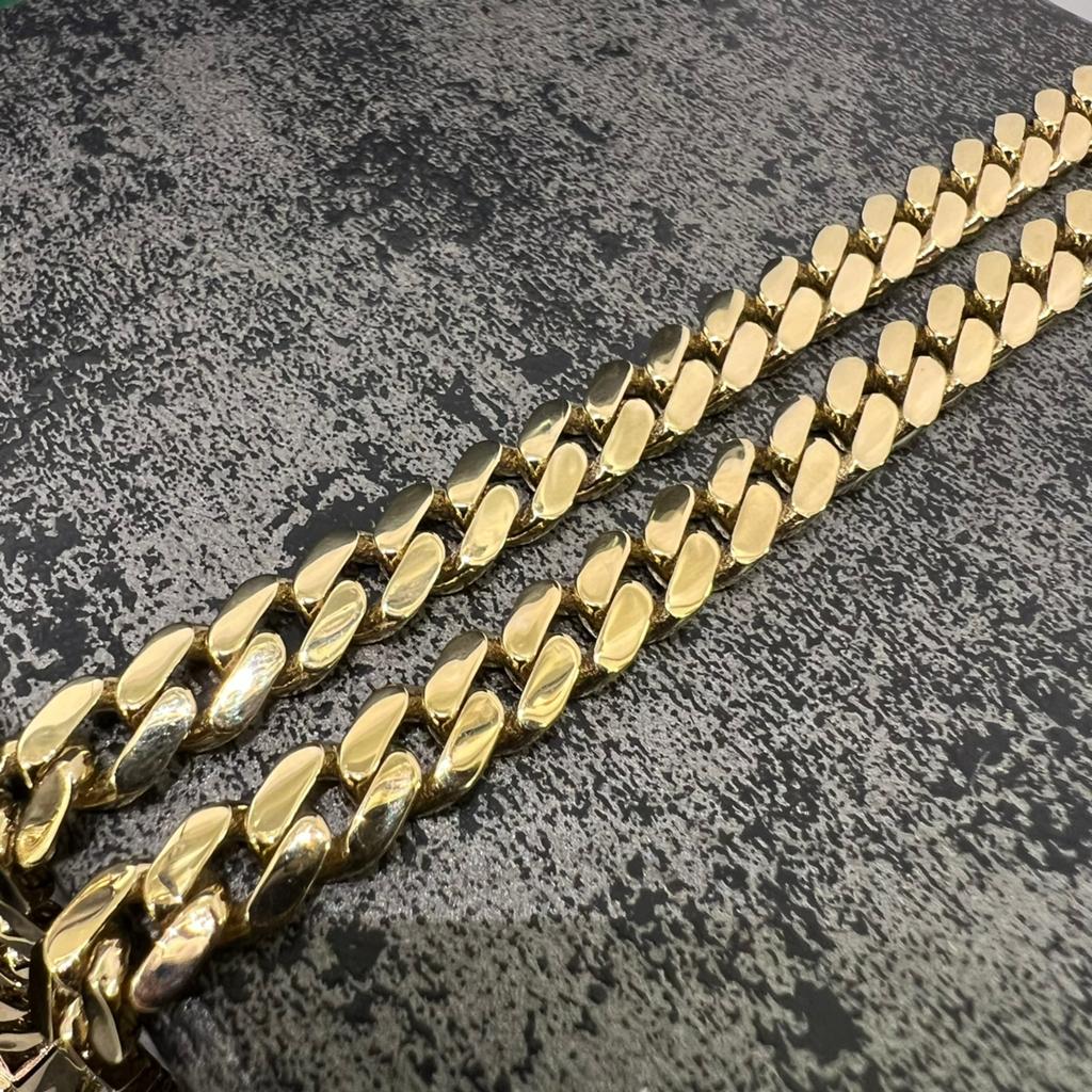 14k gouden ketting cuban schakel miami nieuw, Sieraden, Tassen en Uiterlijk, Ophalen of Verzenden, Nieuw, Goud