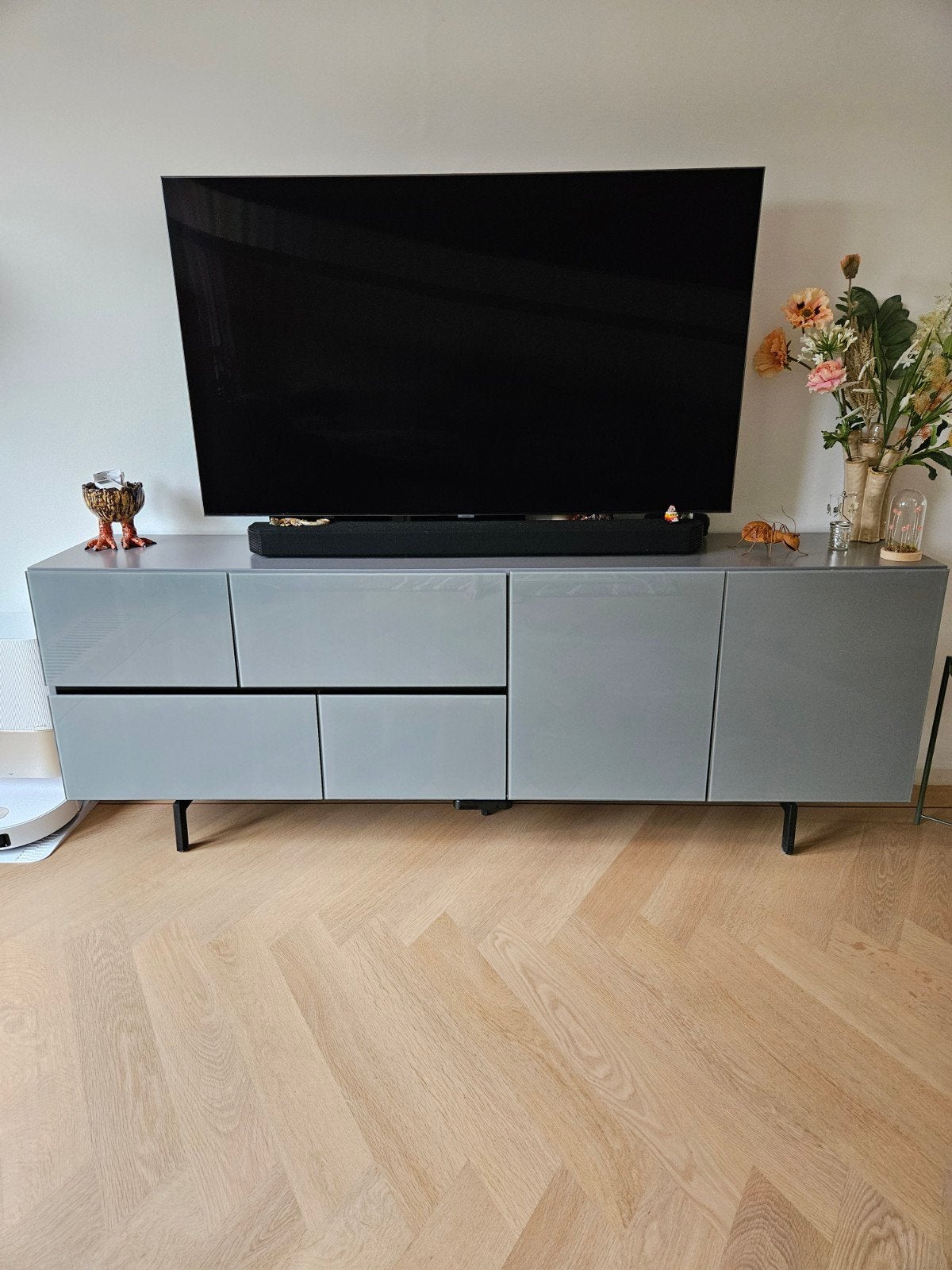 dressoir / tv meubel grijs merk xooon, Ophalen, Zo goed als nieuw, 200 cm of meer, Minder dan 100 cm
