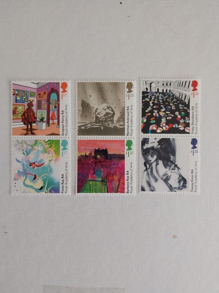 Engeland 4216-4221 acedemy kunst 2018 postfris onder postpri, Ophalen of Verzenden