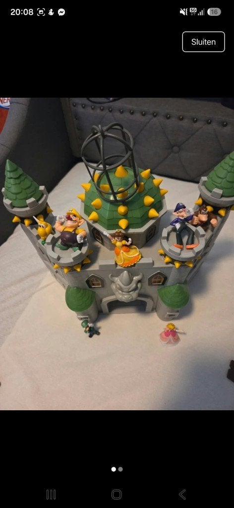 Super Mario Bowser Kasteel, Inclusief minifiguren, Gebruikt, Overige thema's, Lego