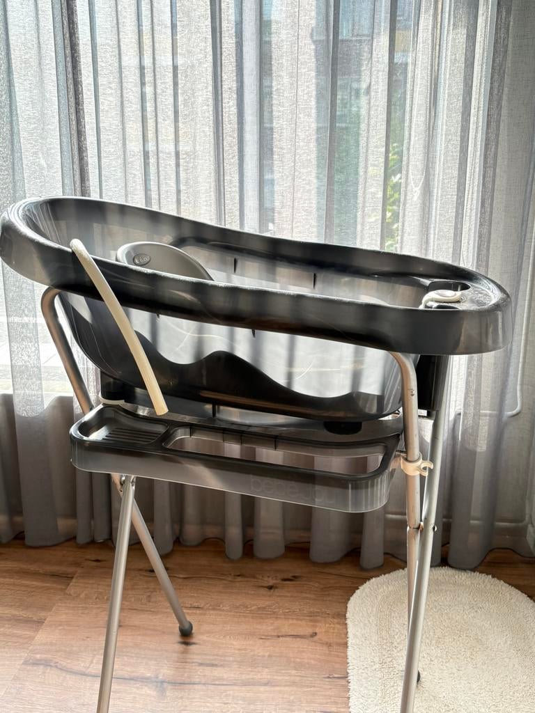 Babybadje met standaard, Kinderen en Baby's, Badjes en Verzorging, Ophalen of Verzenden, Zo goed als nieuw, Badje, Standaard