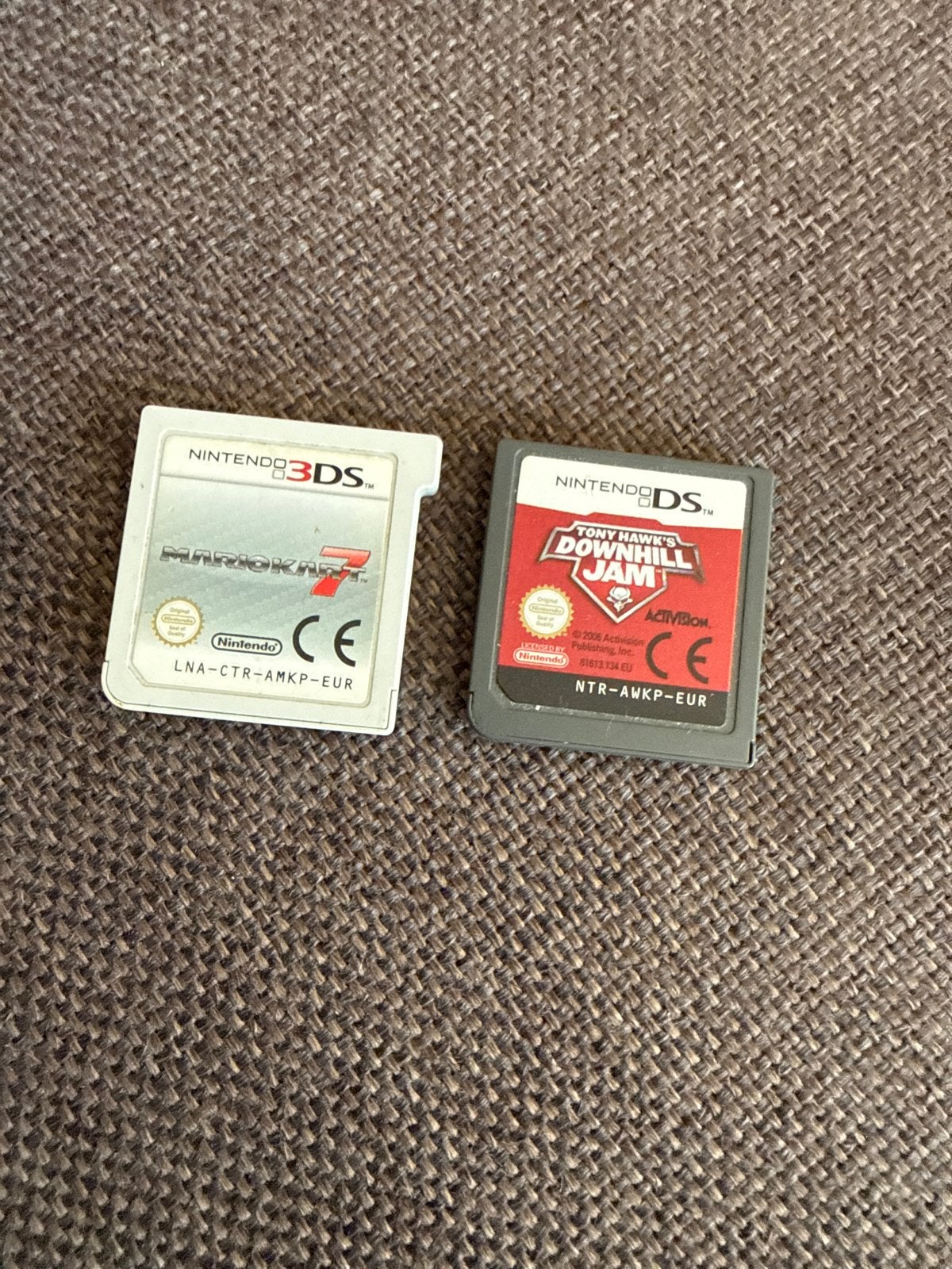 Mario Kart 7 (3DS) & Tony Hawk's Downhill Jam (DS), Ophalen of Verzenden, Gebruikt, Racen en Vliegen