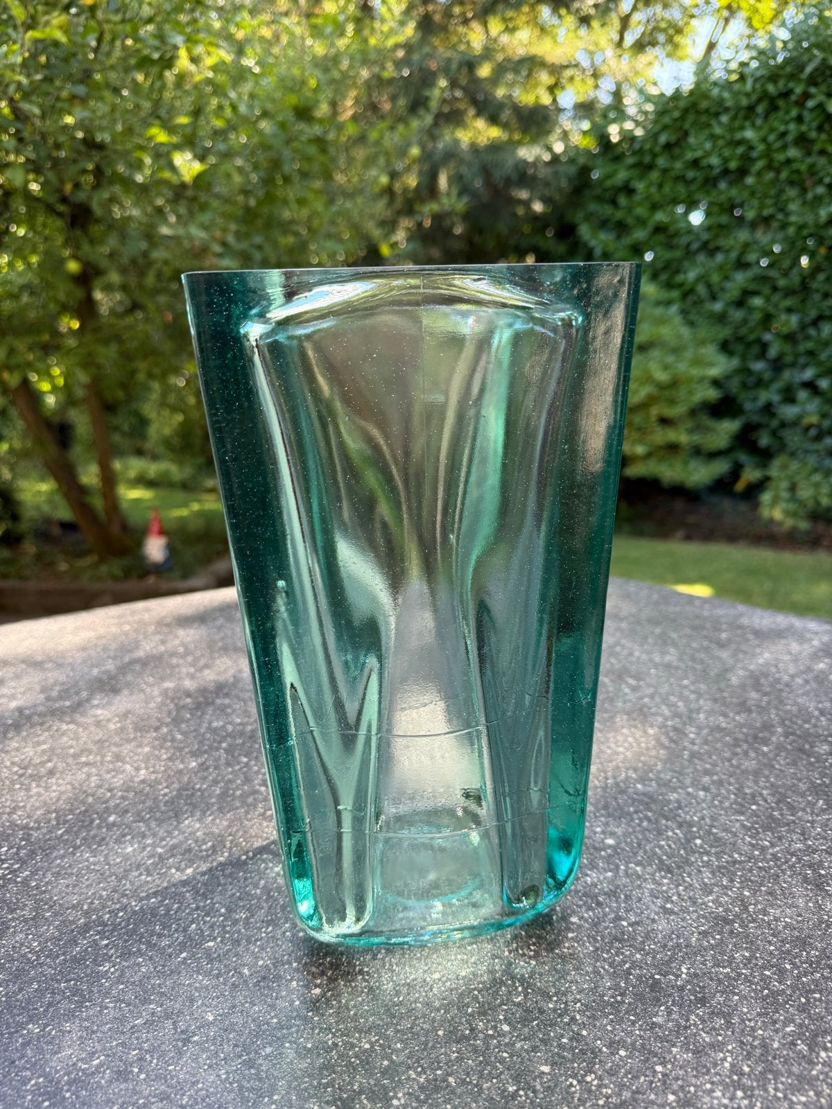 Groene Glazen Vaas, Huis en Inrichting, Woonaccessoires | Vazen, Ophalen, Glas