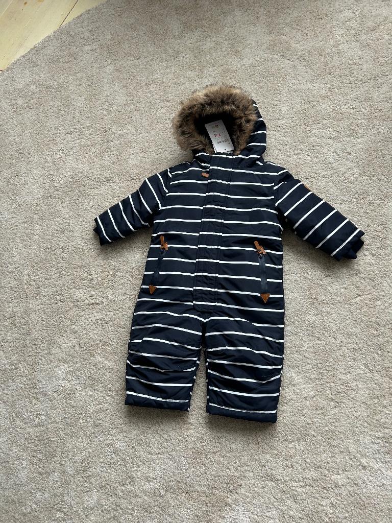 Kinder skipak maat 80 blauw gestreept nieuw, Kinderen en Baby's, Babykleding | Maat 74, Ophalen of Verzenden, Nieuw, Jongetje of Meisje