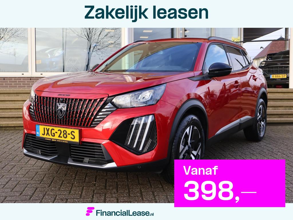 Peugeot 2008 1.2 HYBRID 145 PK ALLURE AUT. + ADAPTIVE CRUISE, Gebruikt, 1199 cc, Leder en Stof, Bedrijf