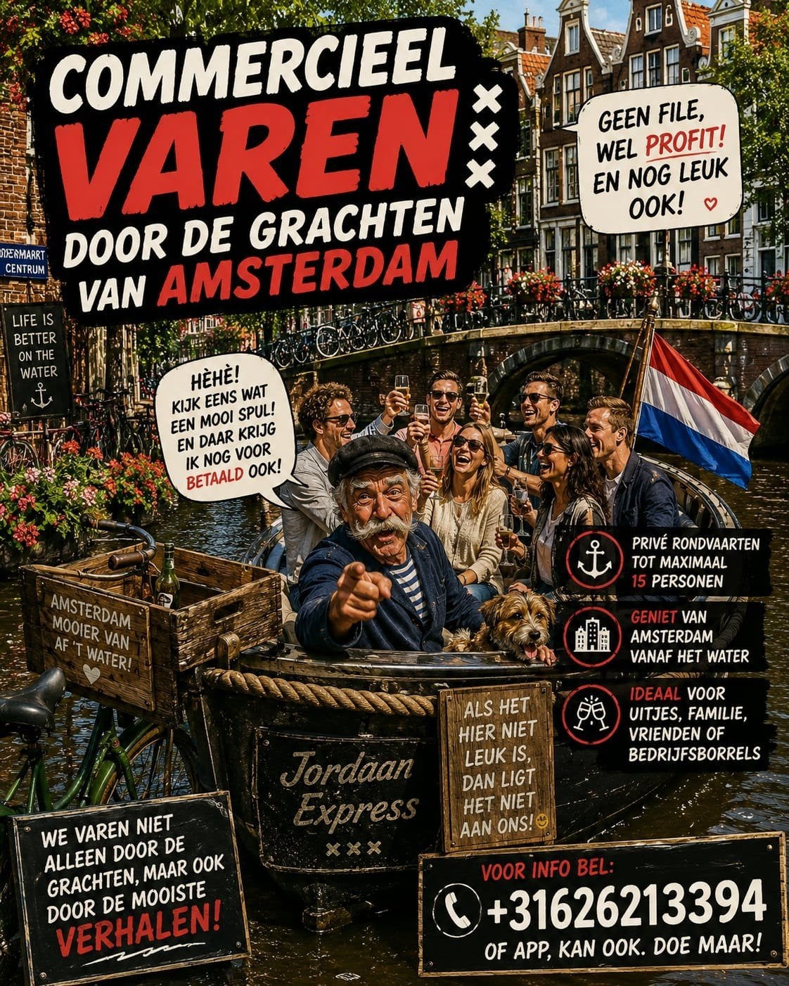 Prive rondvaart Amsterdam!