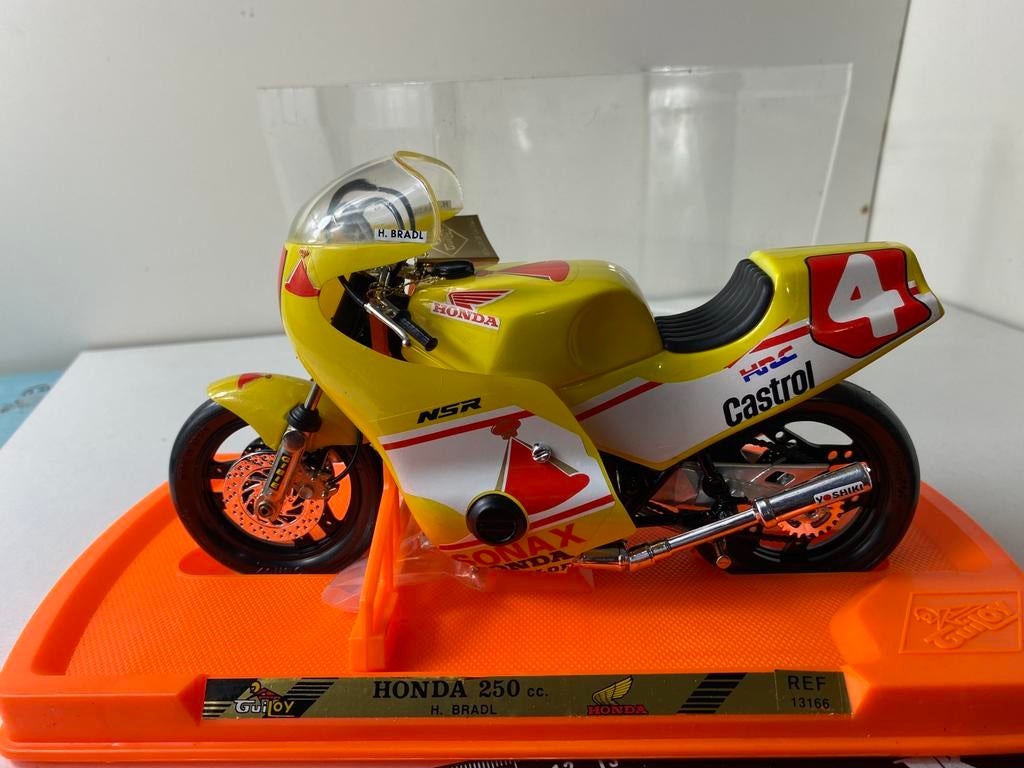 1:10 HONDA 250cc NSR-in vitrinebox-GUILOY Spain-met spiegels, Ophalen of Verzenden, Nieuw, 1:9 t/m 1:12, Motor