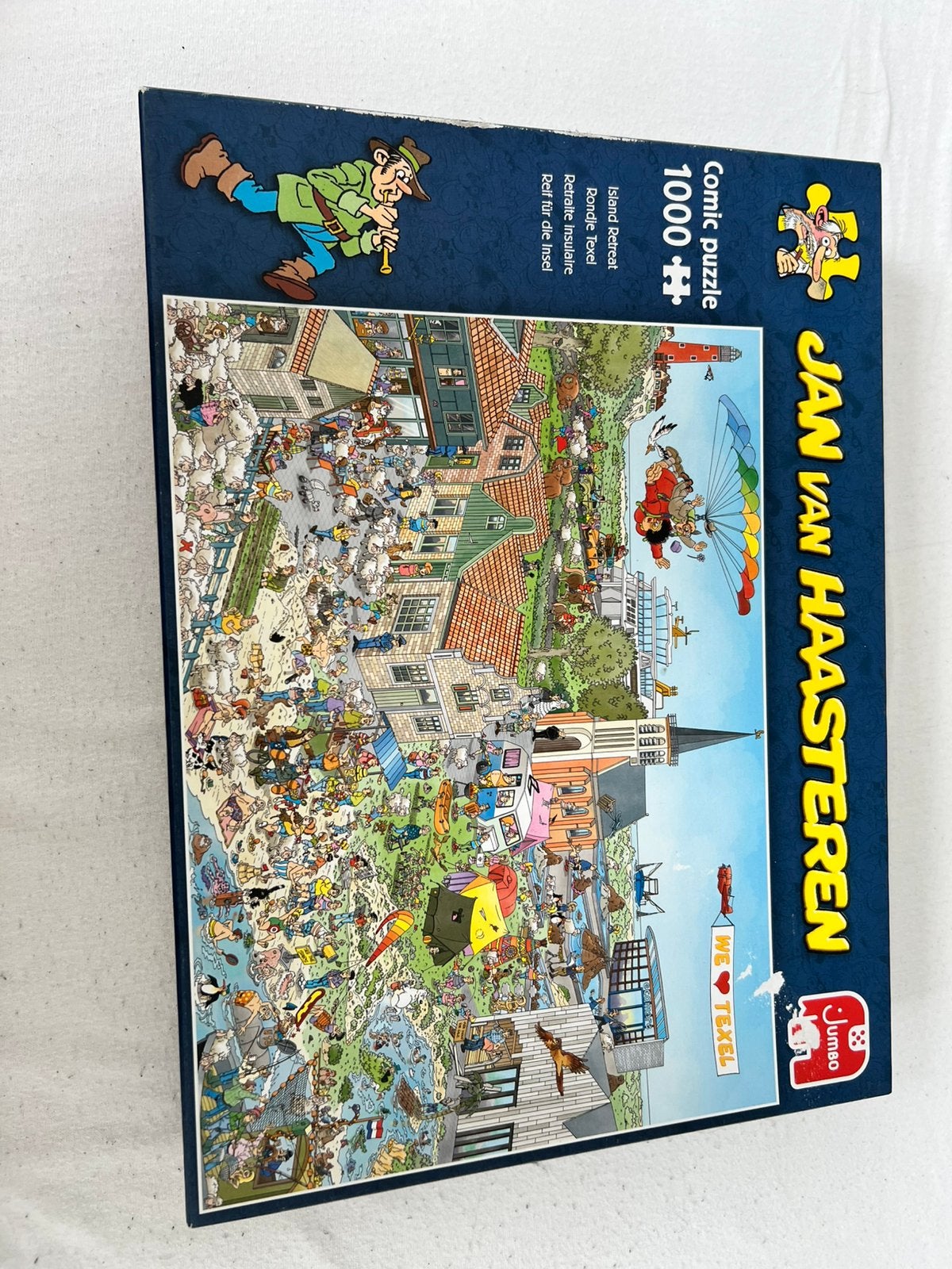 Puzzel Jan Van Haasteren Rondje Texel, Ophalen of Verzenden, 500 t/m 1500 stukjes, Zo goed als nieuw