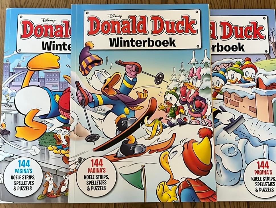 3 Donald Duck winterboeken, Meerdere comics, Ophalen of Verzenden, Zo goed als nieuw, Europa