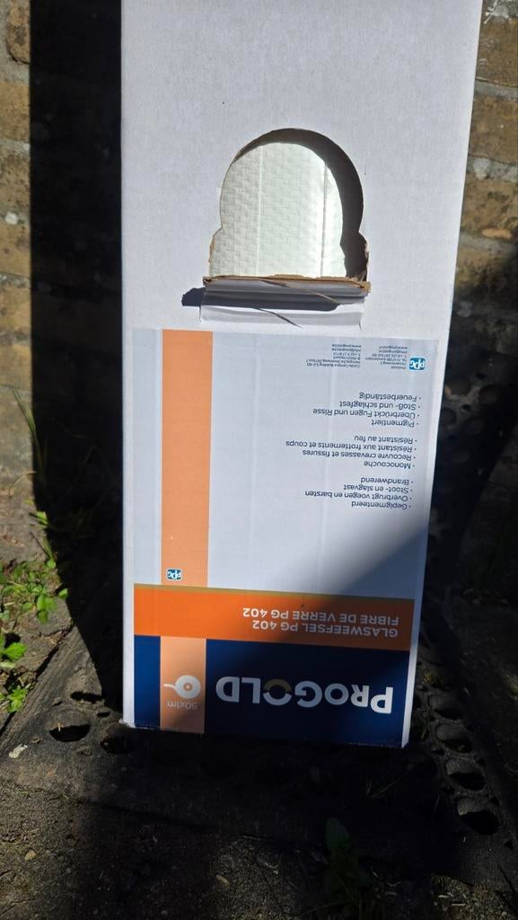 PROGOLD Glasvezelbehang PG 402 - 50x1m, Doe-het-zelf en Verbouw, Ophalen, Nieuw, Wit