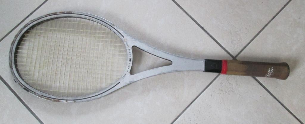 Mooi Oude Houten Tennis Racket - Arthur Ashe, Ophalen of Verzenden, Zo goed als nieuw, Racket, Overige merken