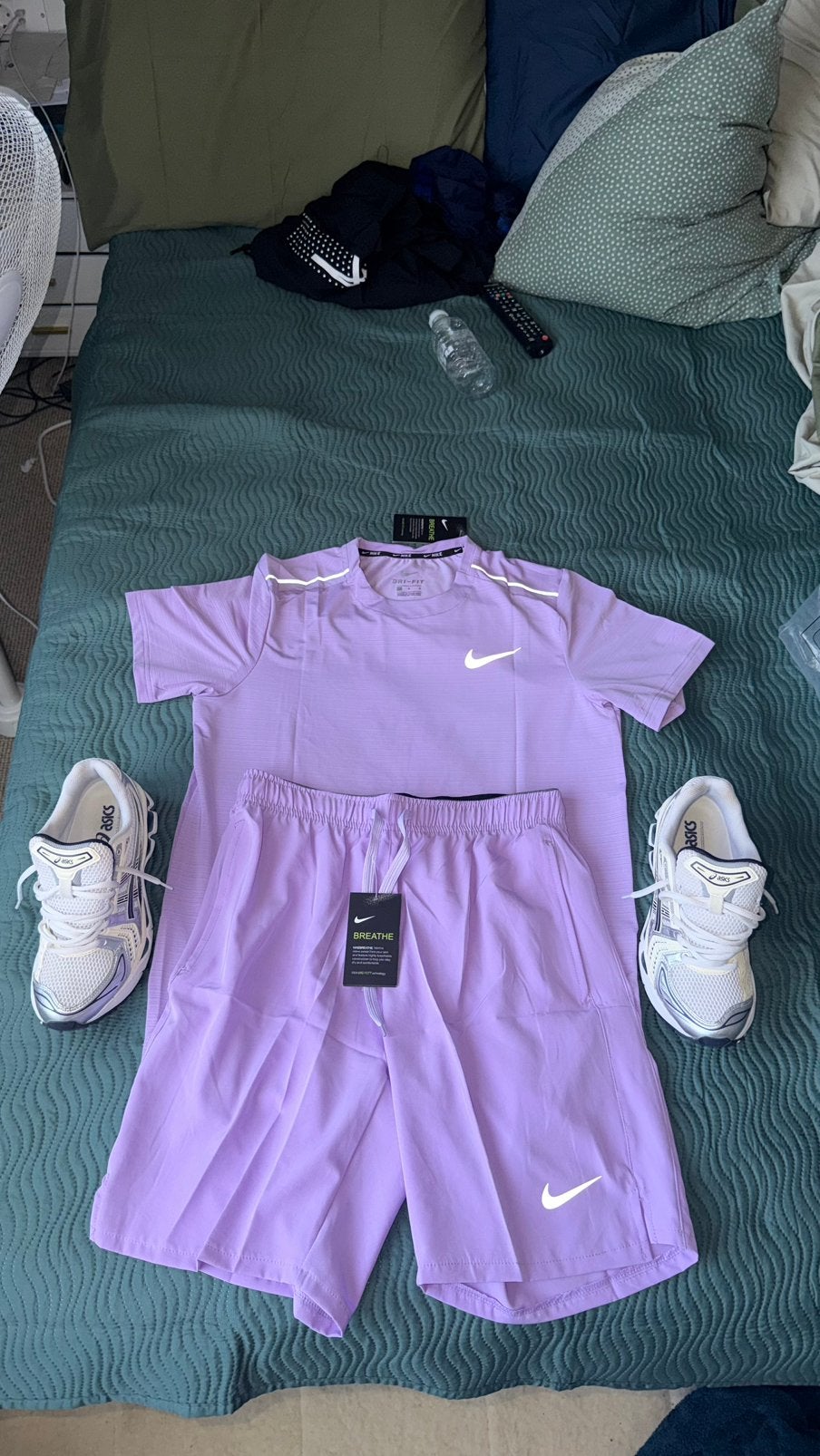 Nike Miler zomer setje paars  maat  L, Ophalen of Verzenden, Nieuw