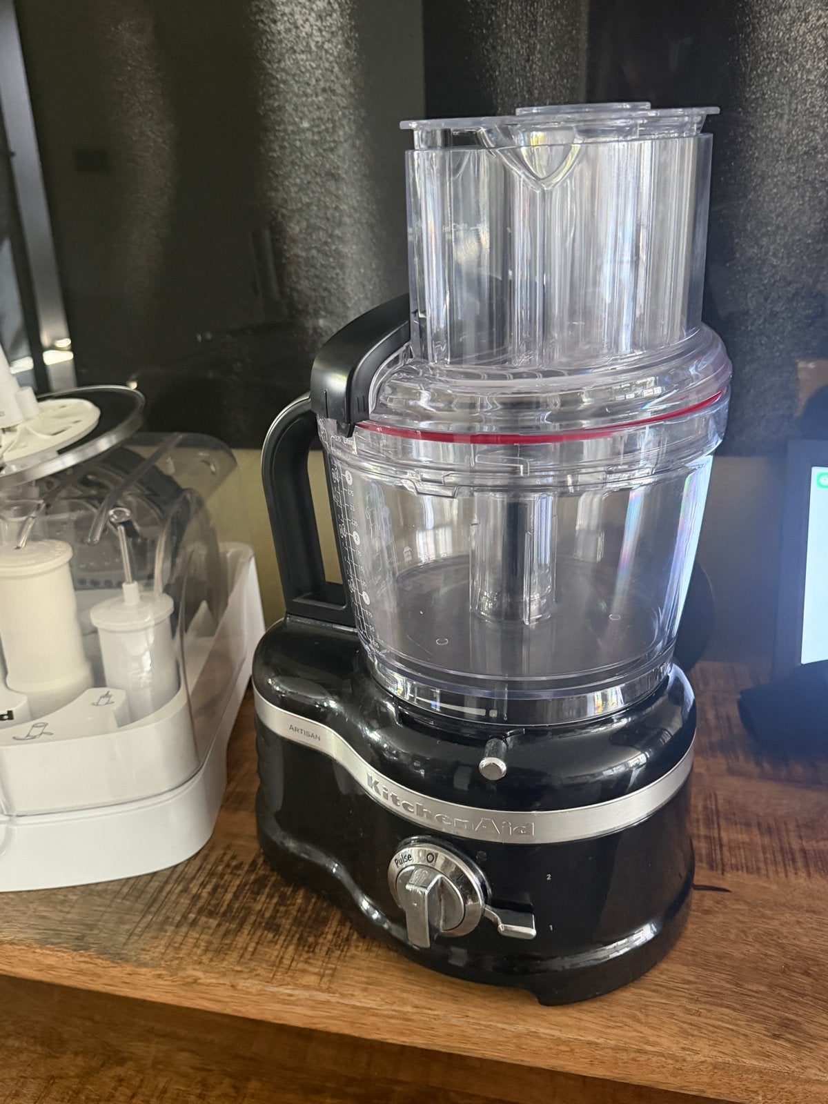 KitchenAid Artisan Foodprocessor Zwart - Zo goed als nieuw, Ophalen, Zo goed als nieuw, Vaatwasserbestendig, 3 snelheden of meer