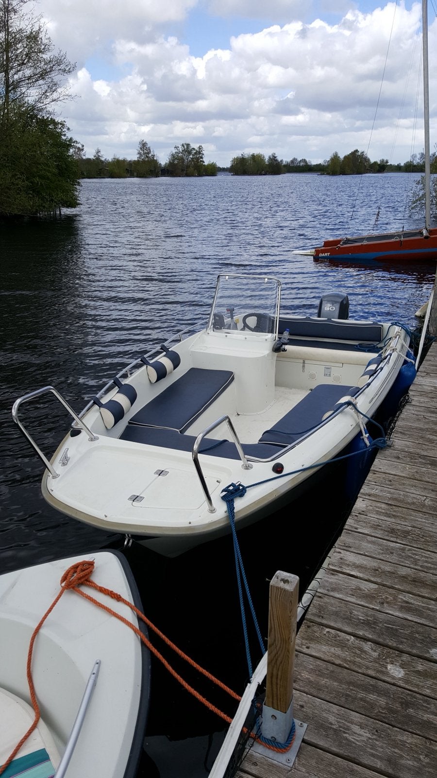 Te koop Crescent 480 solo, Watersport en Boten, Ophalen, Gebruikt, Viertaktmotor, 5 m
