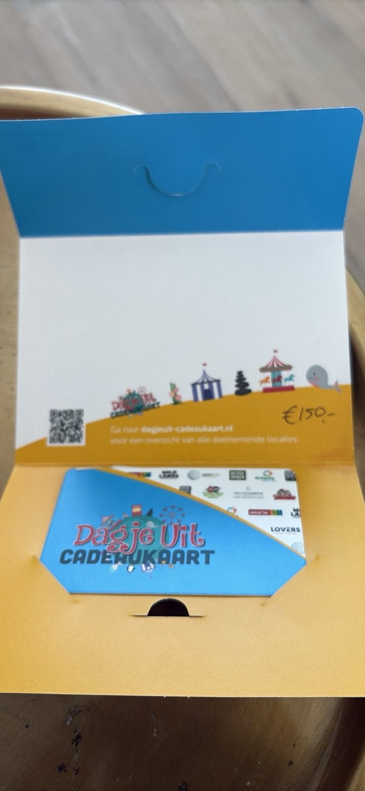 Dagje uit cadeau kaart, Tickets en Kaartjes, Drie personen of meer, Cadeaubon