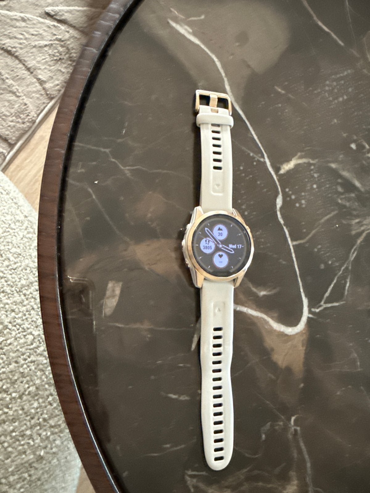 Garmin Fenix 7S Solar Titanium - Inclusief doos en lader, Afstand, Ophalen of Verzenden, Zo goed als nieuw, Waterdicht